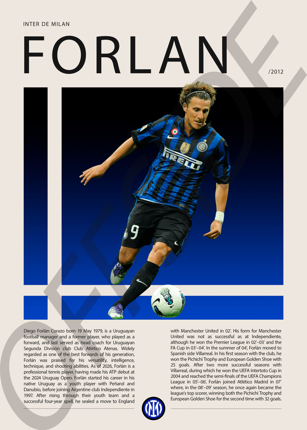 Diego Forlan "Cachavacha" en Inter de Milan Temporada 2012