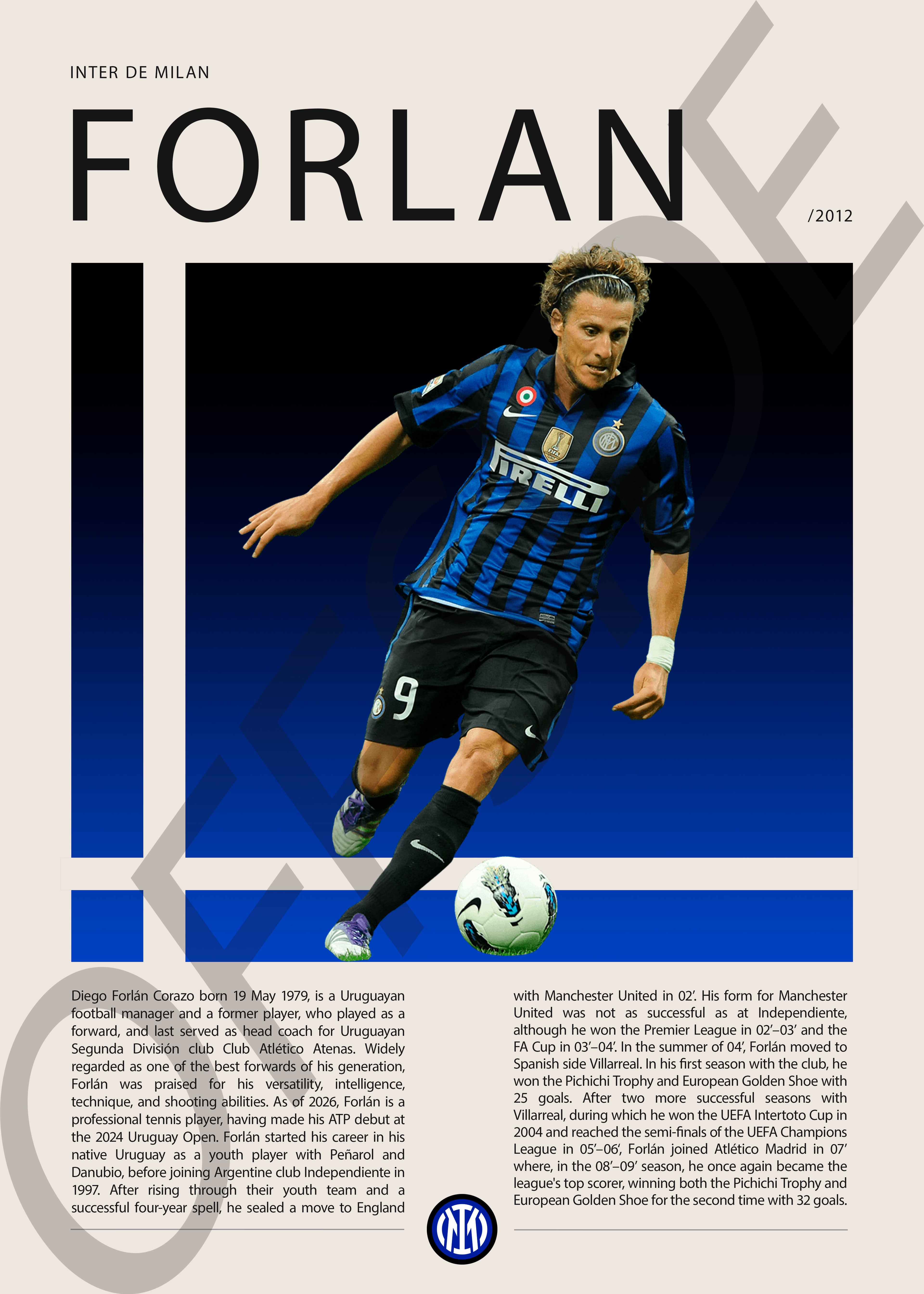 Diego Forlan "Cachavacha" en Inter de Milan Temporada 2012