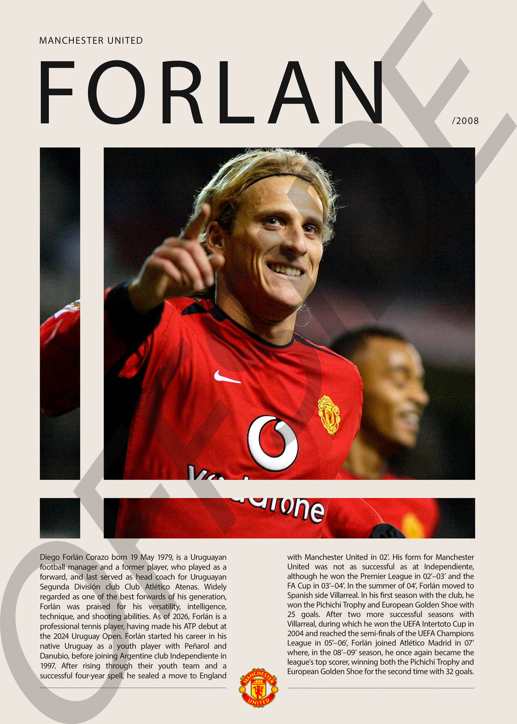 Diego Forlan "Cachavacha" en Manchester United Temporada 2008