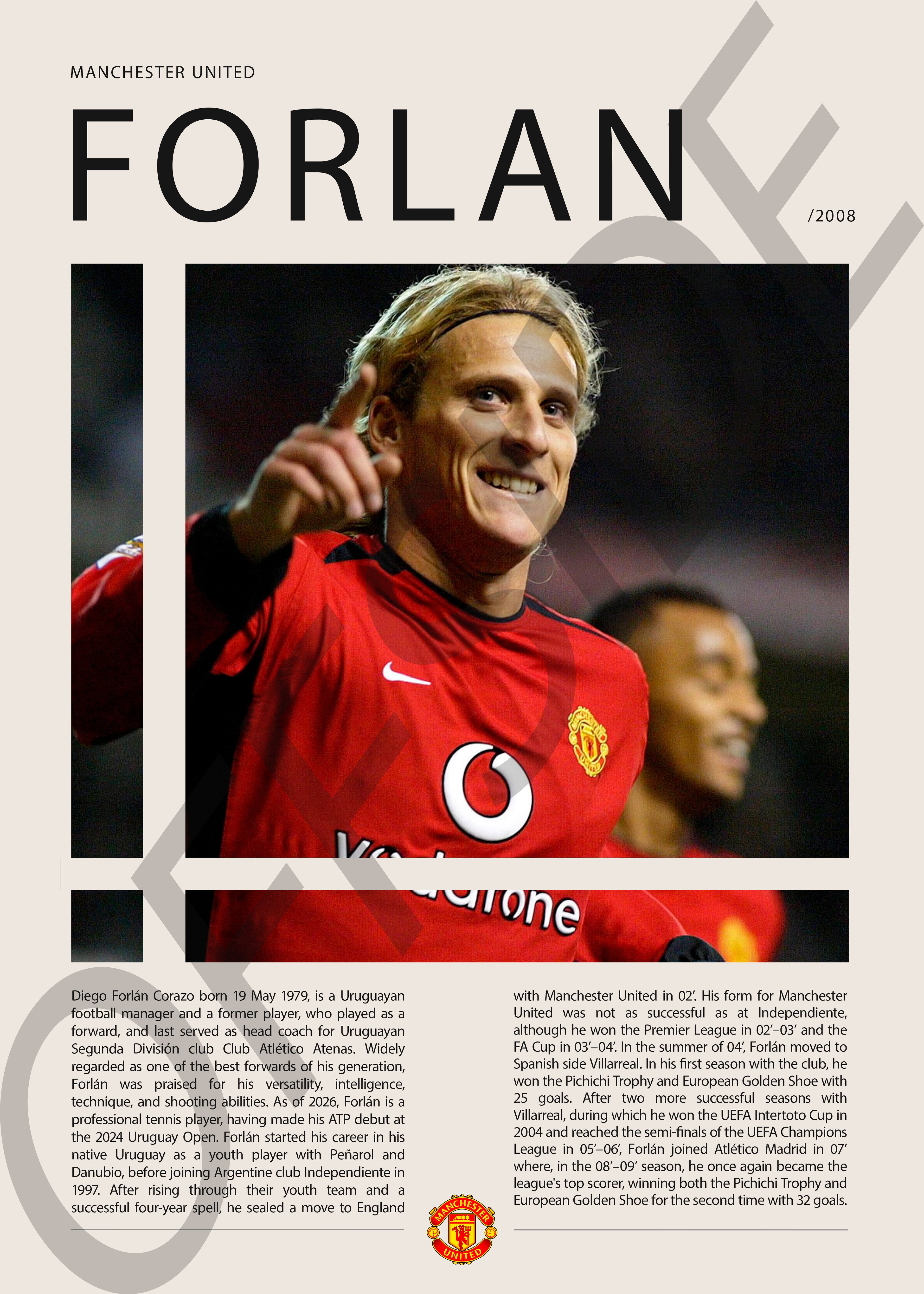 Diego Forlan "Cachavacha" en Manchester United Temporada 2008