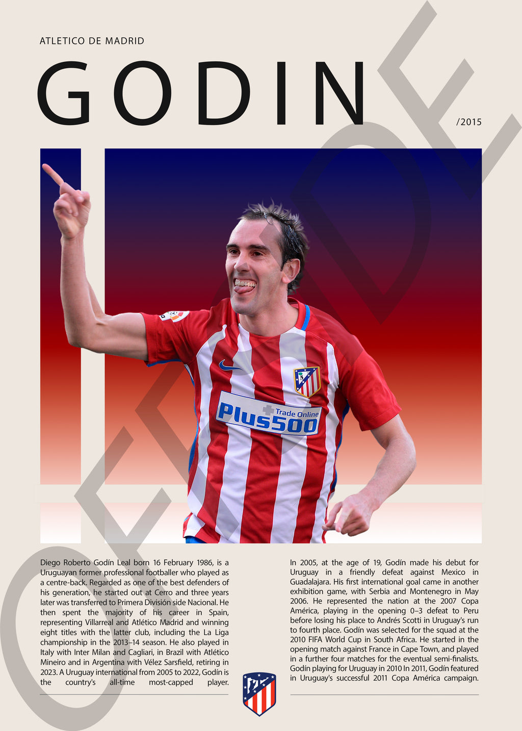 Diego Godin "El Faraon" en Atletico de Madrid Temporada 2015