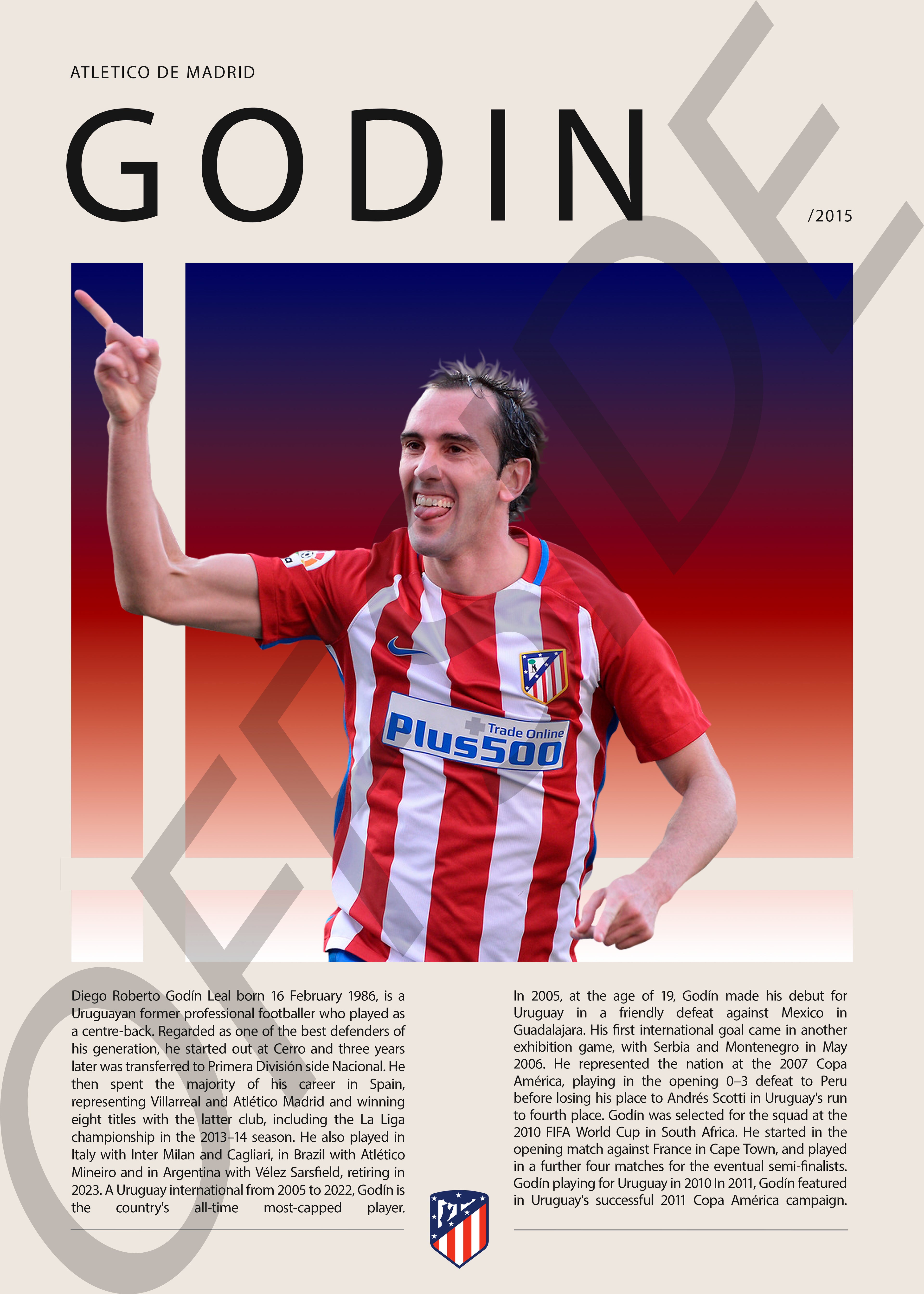 Diego Godin "El Faraon" en Atletico de Madrid Temporada 2015