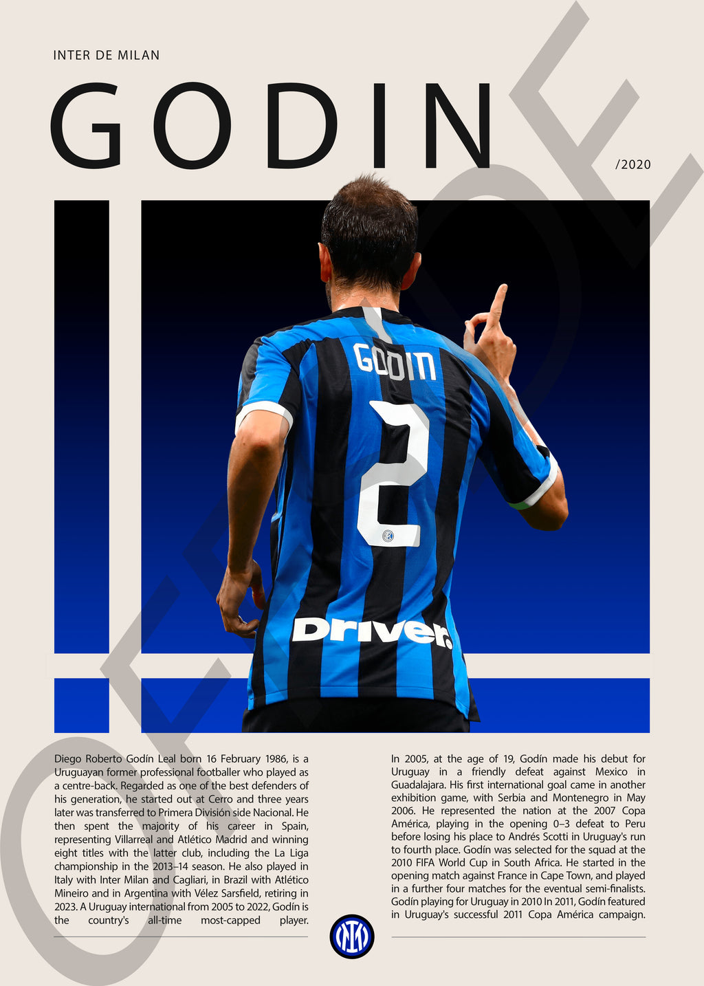 Diego Godin "El Faraon" en Inter de Milan Temporada 2020