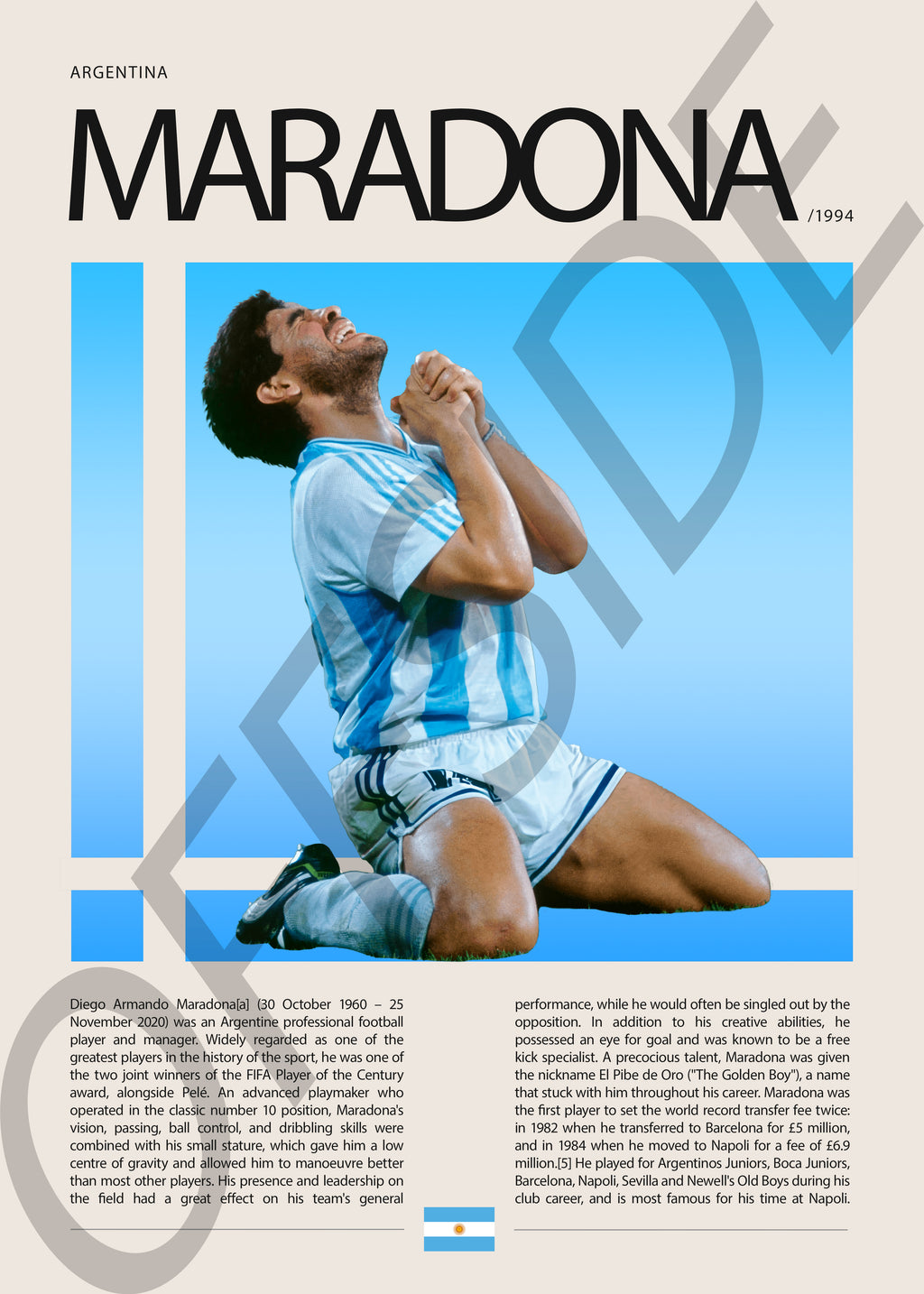 Diego Armando Maradona "Pelusa" en Argentina Clasificatorias 1994