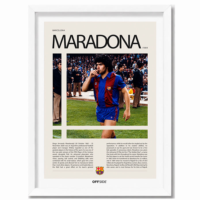 Diego Armando Maradona "Pelusa" en Barcelona Temporada 1984