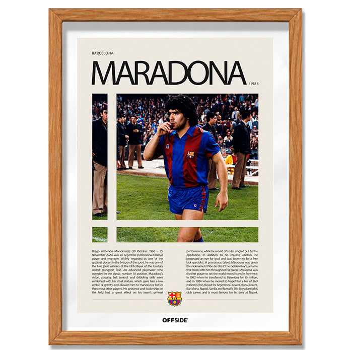 Diego Armando Maradona "Pelusa" en Barcelona Temporada 1984