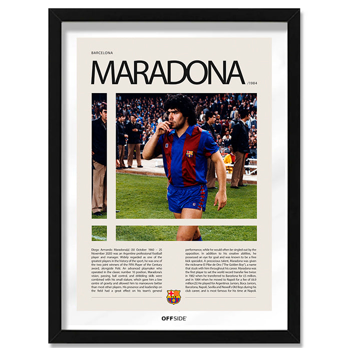 Diego Armando Maradona "Pelusa" en Barcelona Temporada 1984