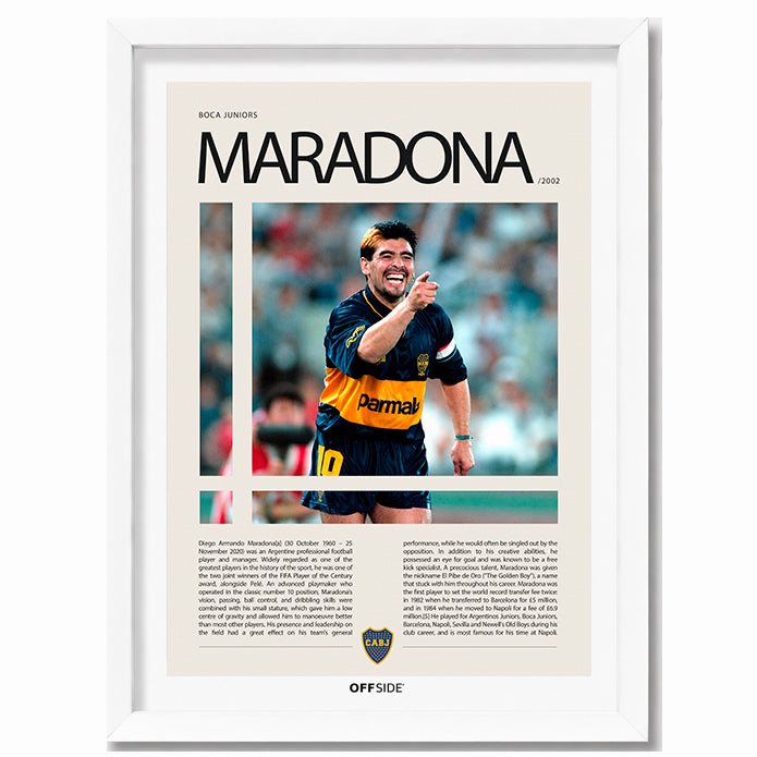 Diego Armando Maradona "Pelusa" en Boca Junior Temporada 2002