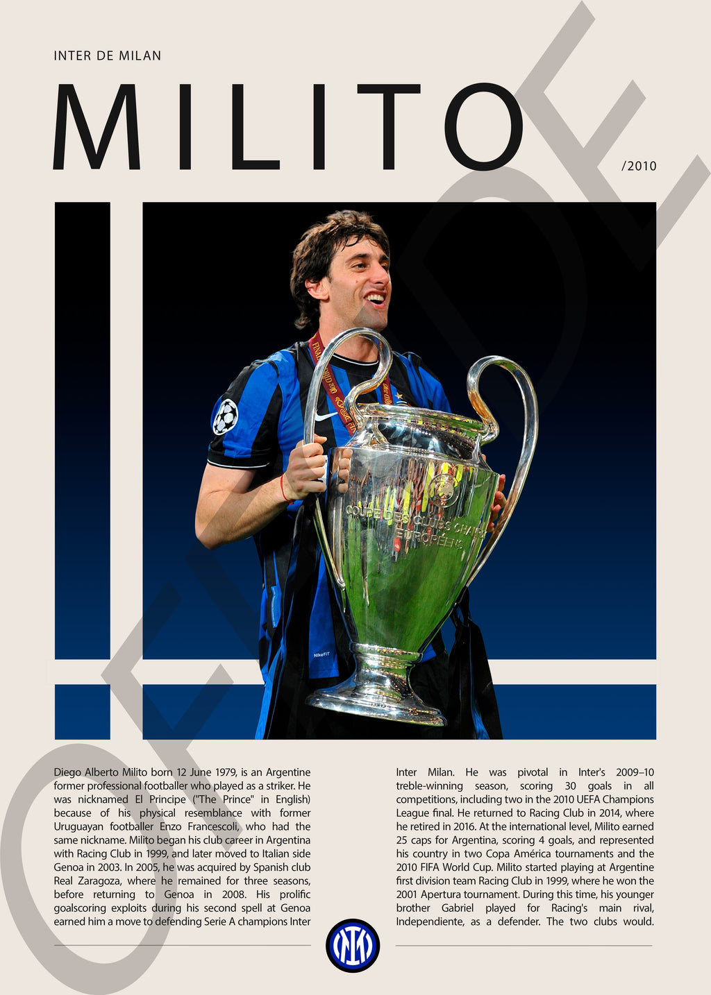 Diego Milito "El Principe" en Inter de Milan Temporada 2010