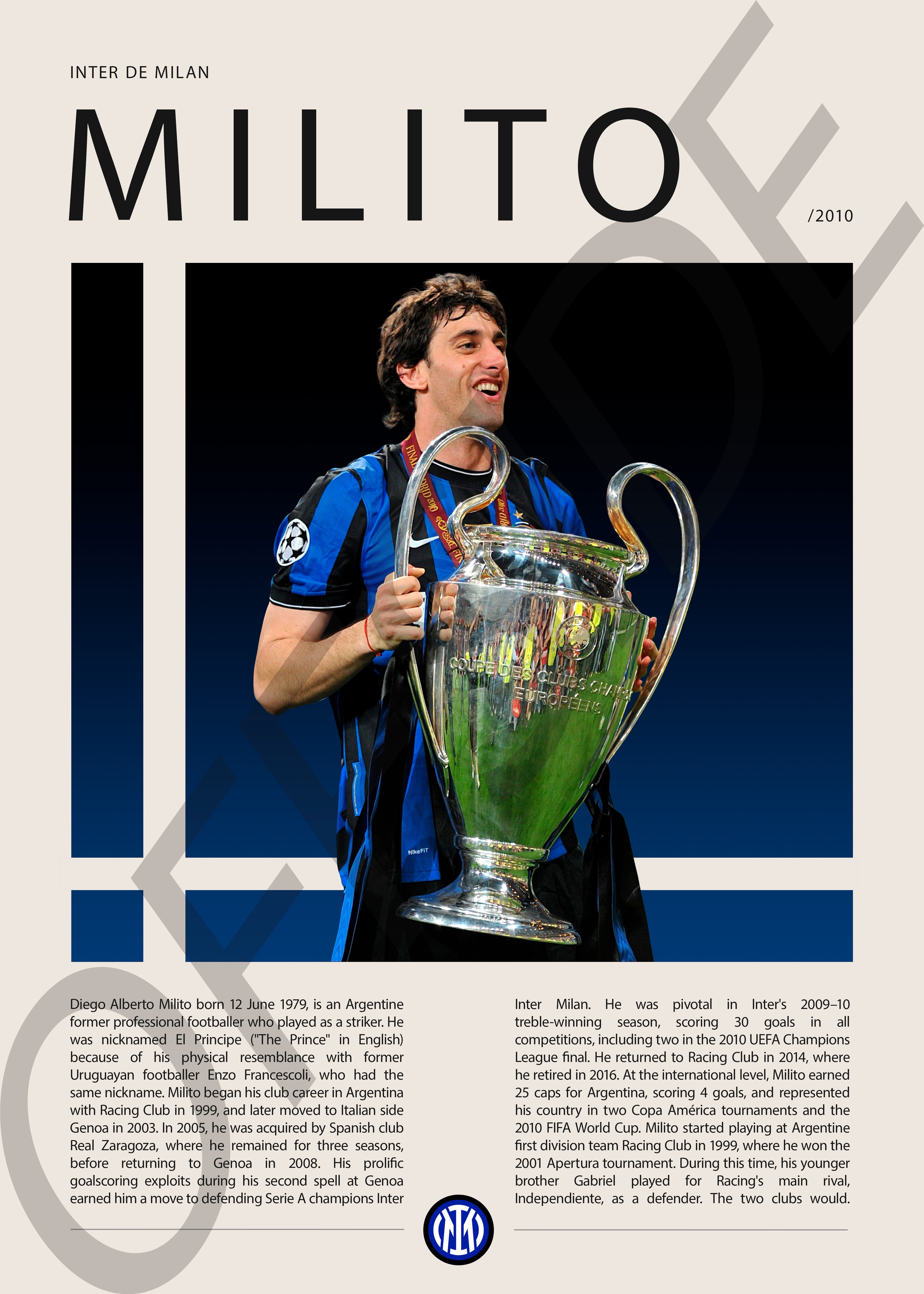 Diego Milito "El Principe" en Inter de Milan Temporada 2010