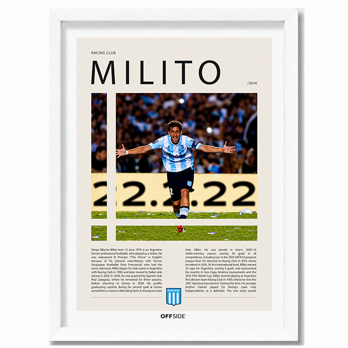 Diego Milito "El Principe" en Racing Temporada 2016