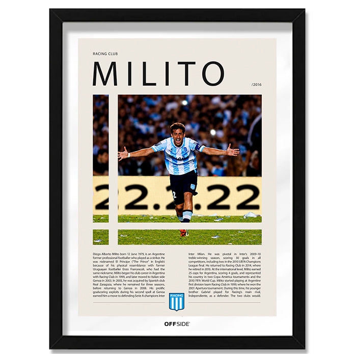 Diego Milito "El Principe" en Racing Temporada 2016