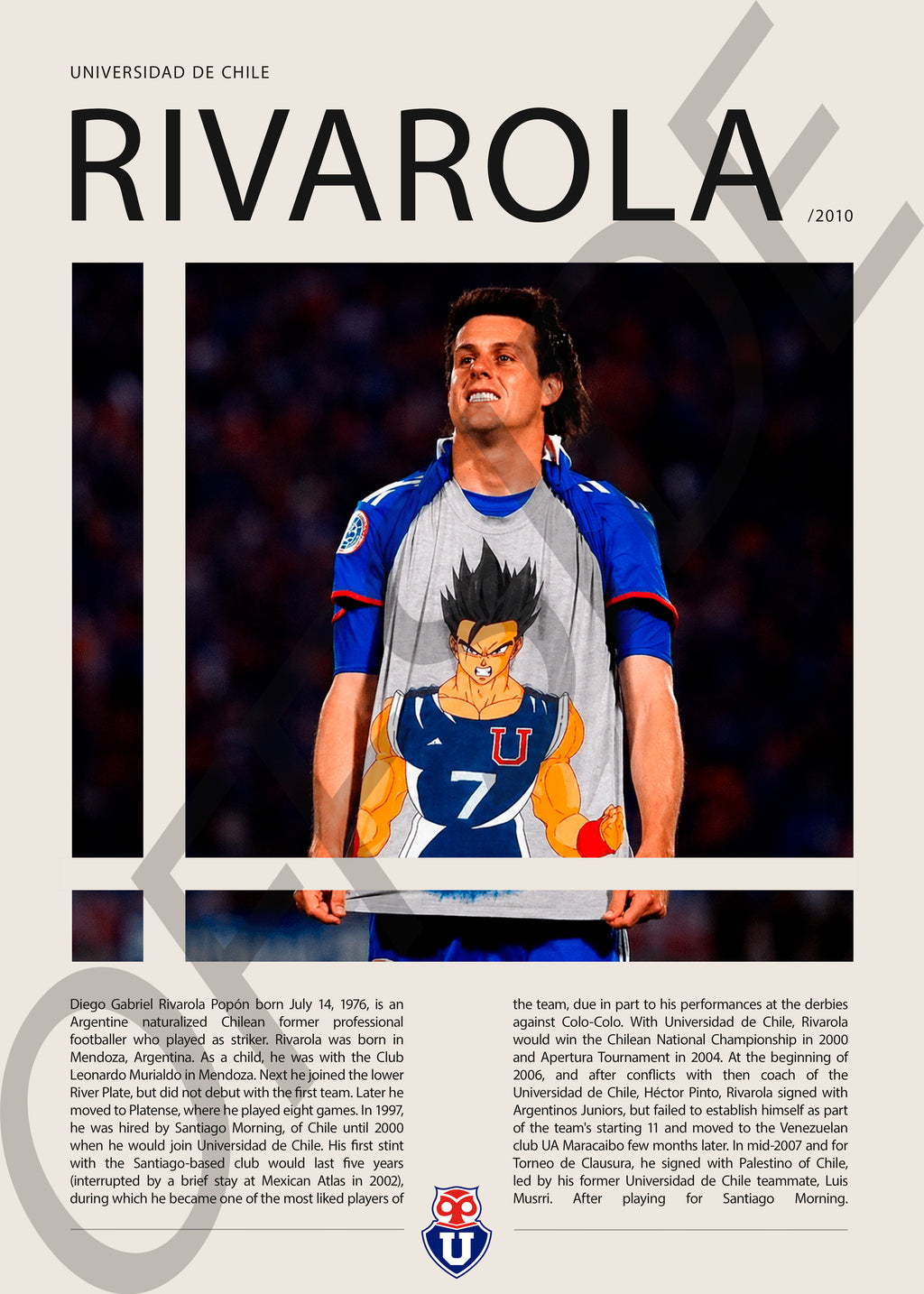 Diego Rivarola "Goku" en U. de Chile Temporada 2010
