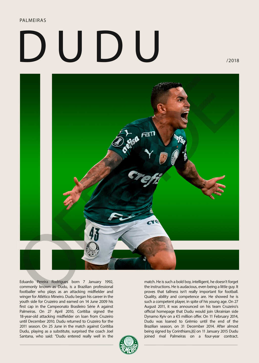 Eduardo Pereira Rodriguez "Dudu" en Palmeiras Temporada 2018