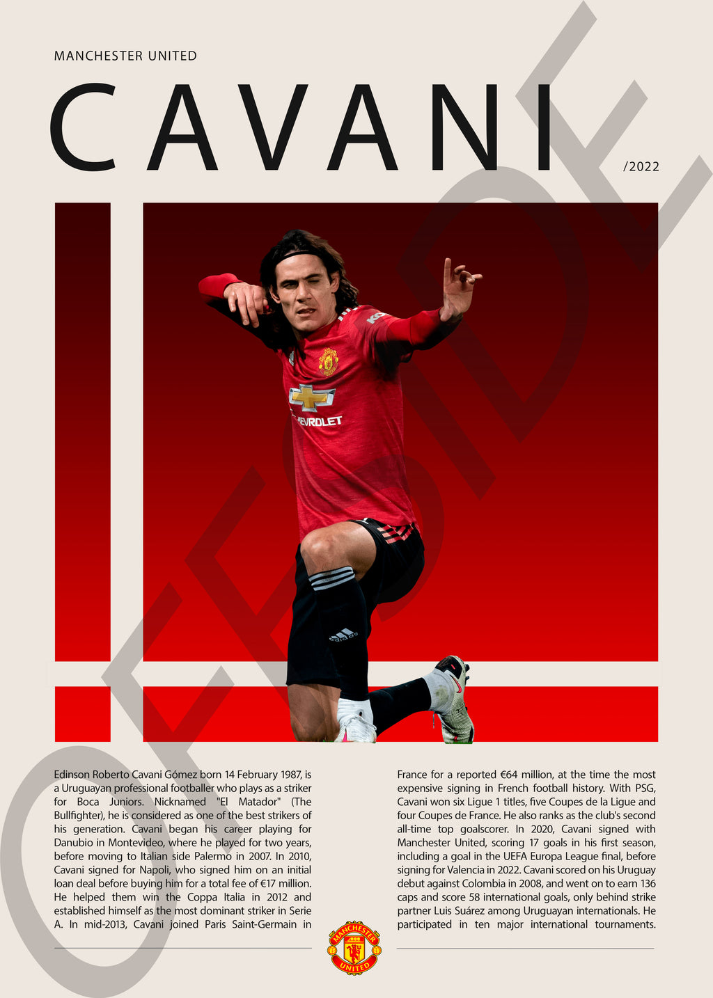 Edinson Cavani "El Matador" en Manchester United Temporada 2022