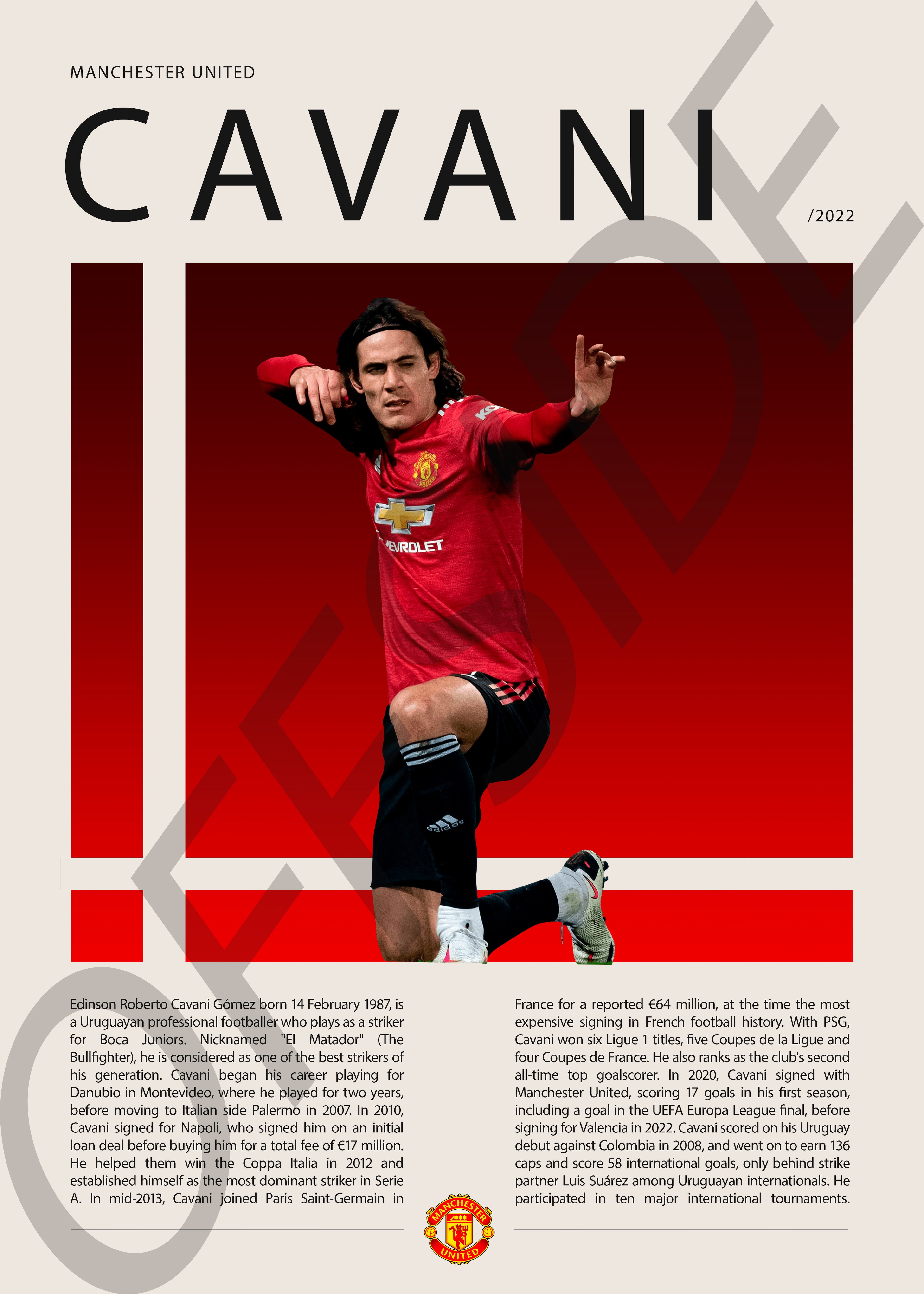 Edinson Cavani "El Matador" en Manchester United Temporada 2022