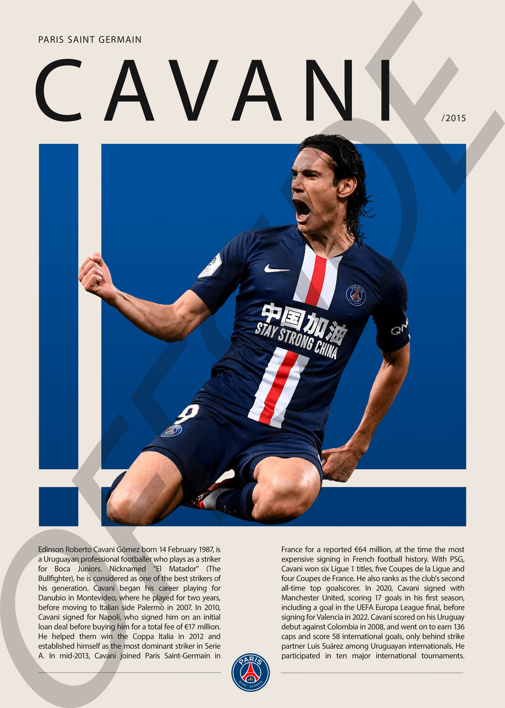 Edinson Cavani "El Matador" en PSG Temporada 2015