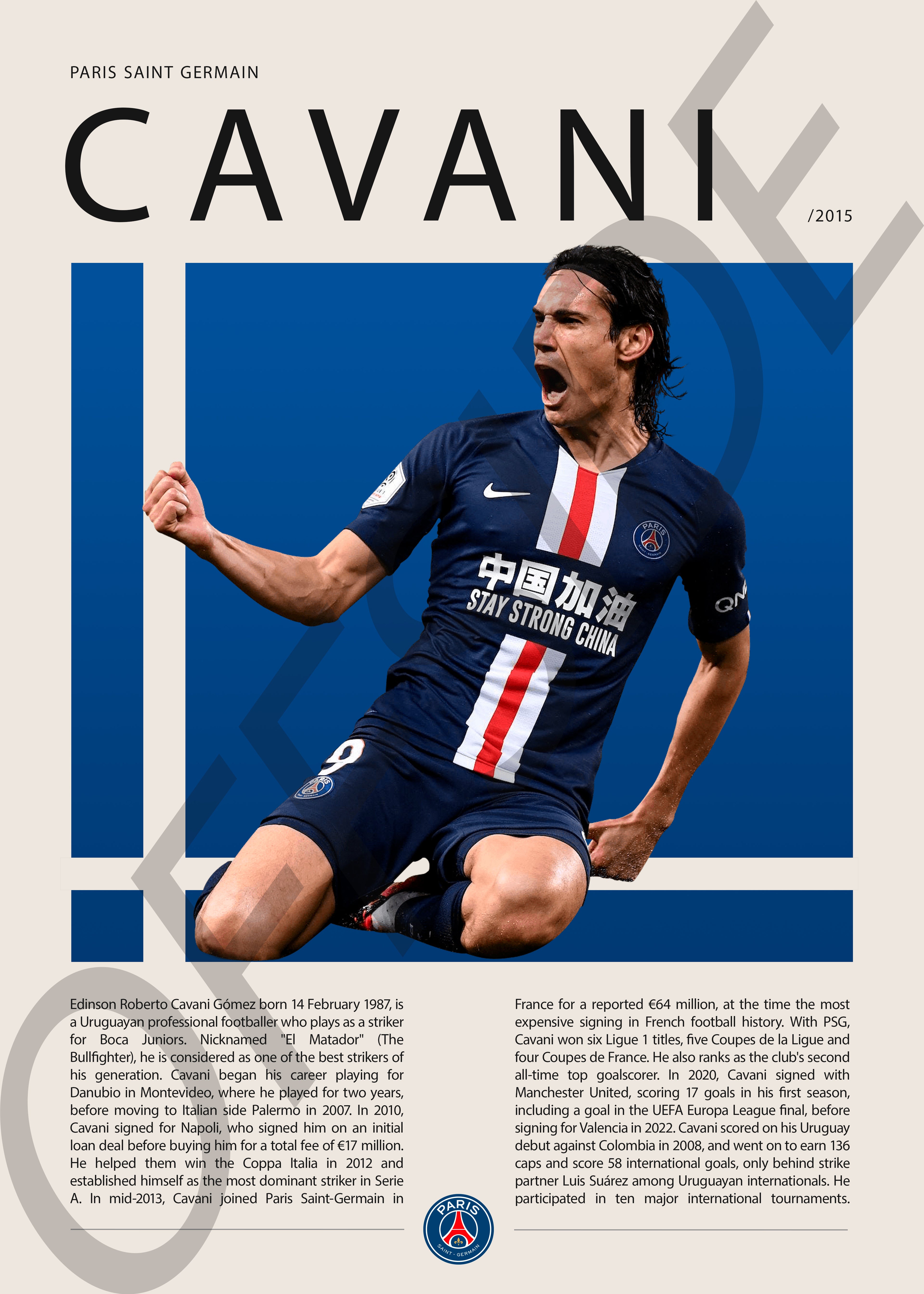 Edinson Cavani "El Matador" en PSG Temporada 2015
