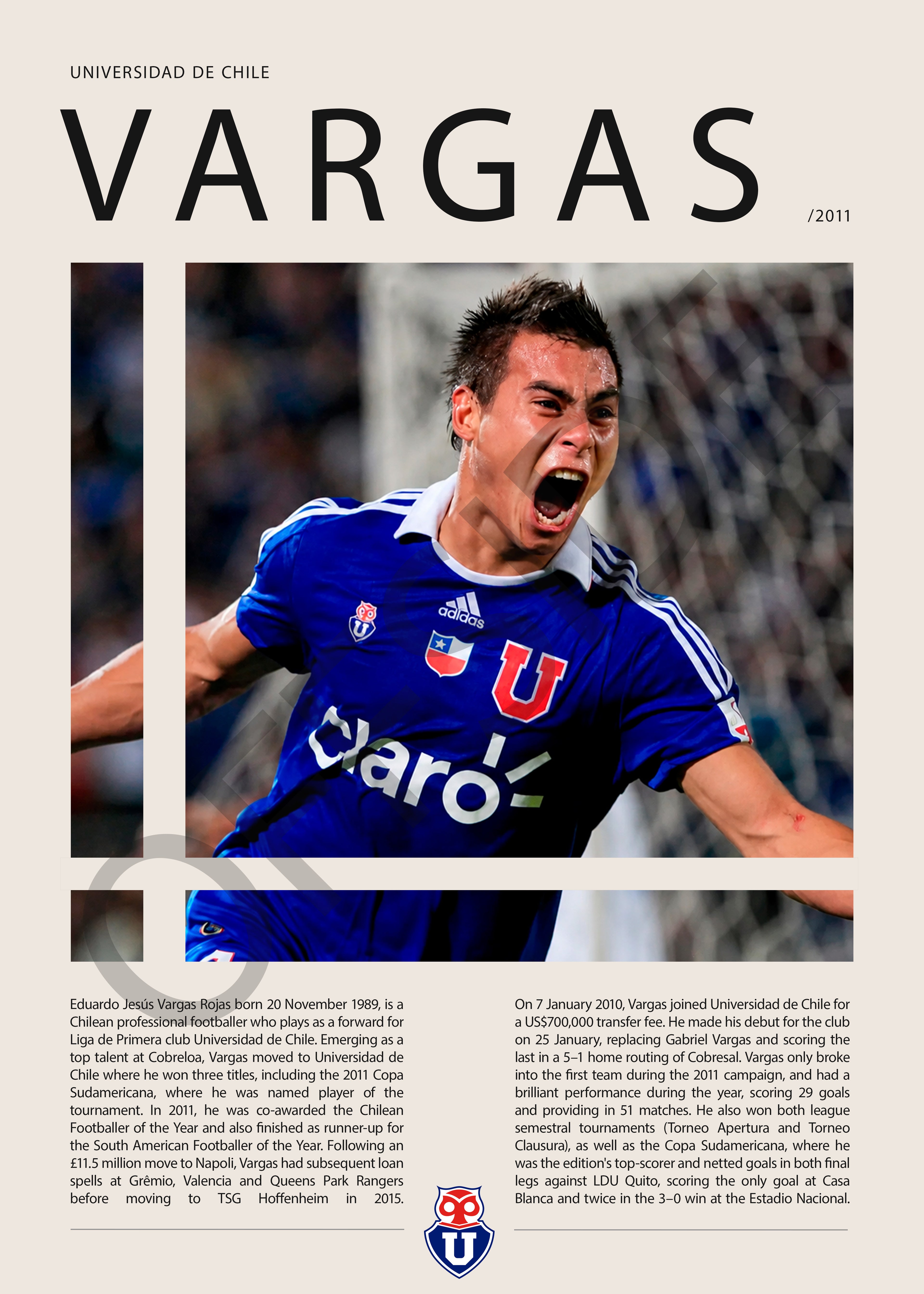 Eduardo Vargas "Turboman" en U. de Chile Temporada 2016