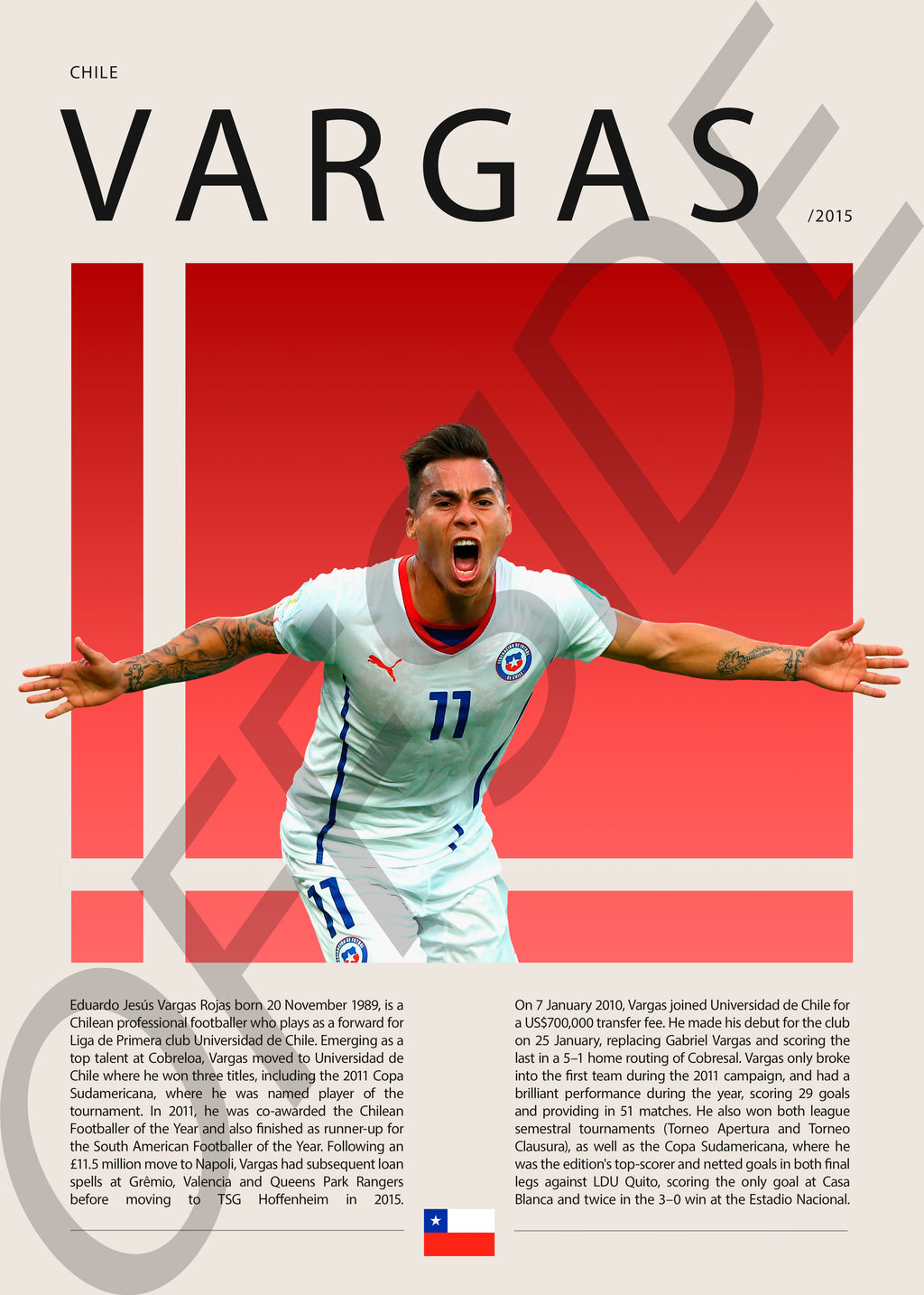 Eduardo Vargas "Turboman" en Chile Clasificatorias 2015