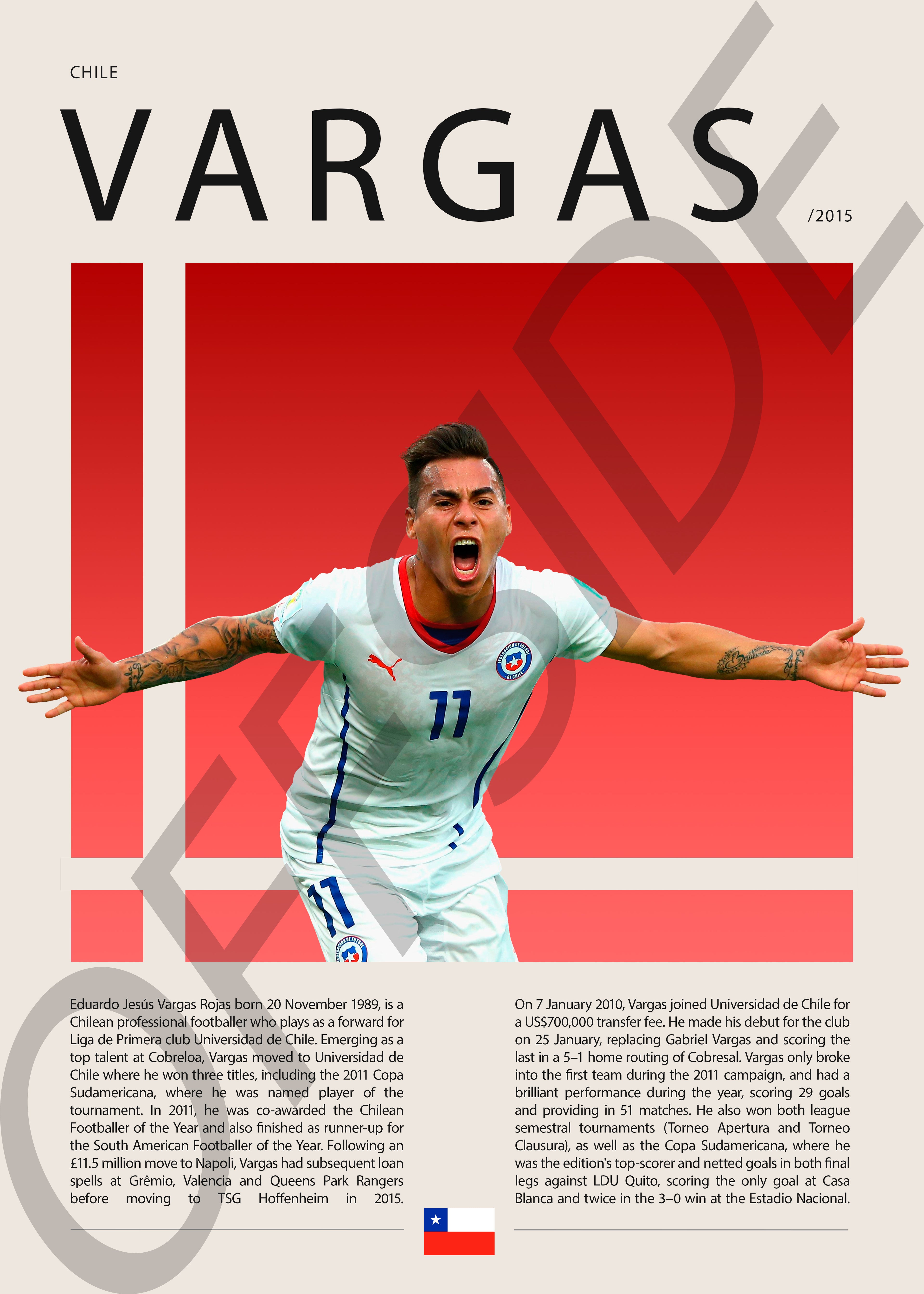 Eduardo Vargas "Turboman" en Chile Clasificatorias 2015