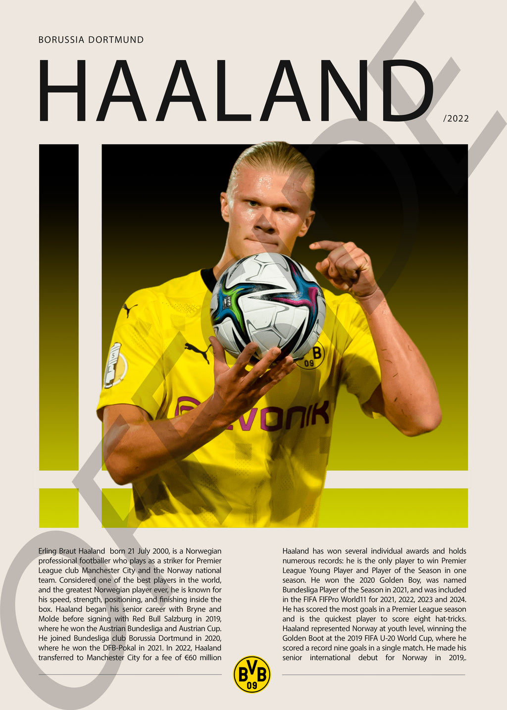 Erling Haaland "El Androide" en Borussia Dortmund Temporada 2022
