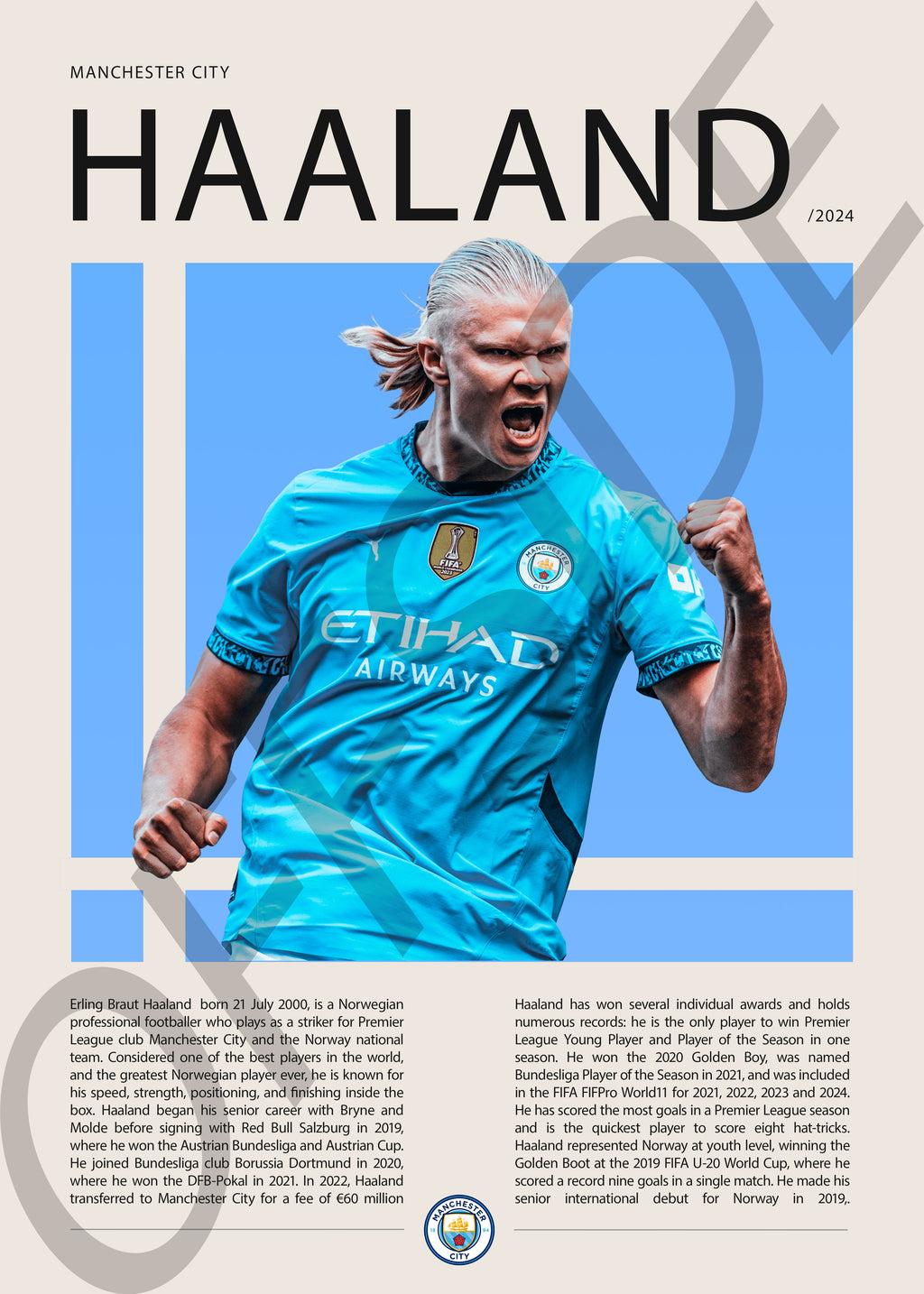 Erling Haaland "El Androide" en Manchester City Temporada 2024