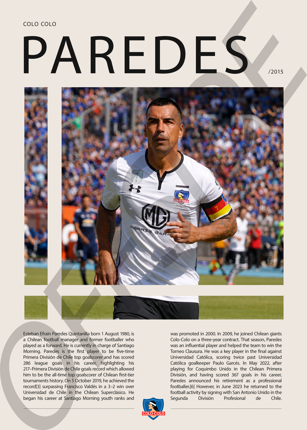 Esteban Paredes "El Tanque" en Colo Colo Temporada 2015