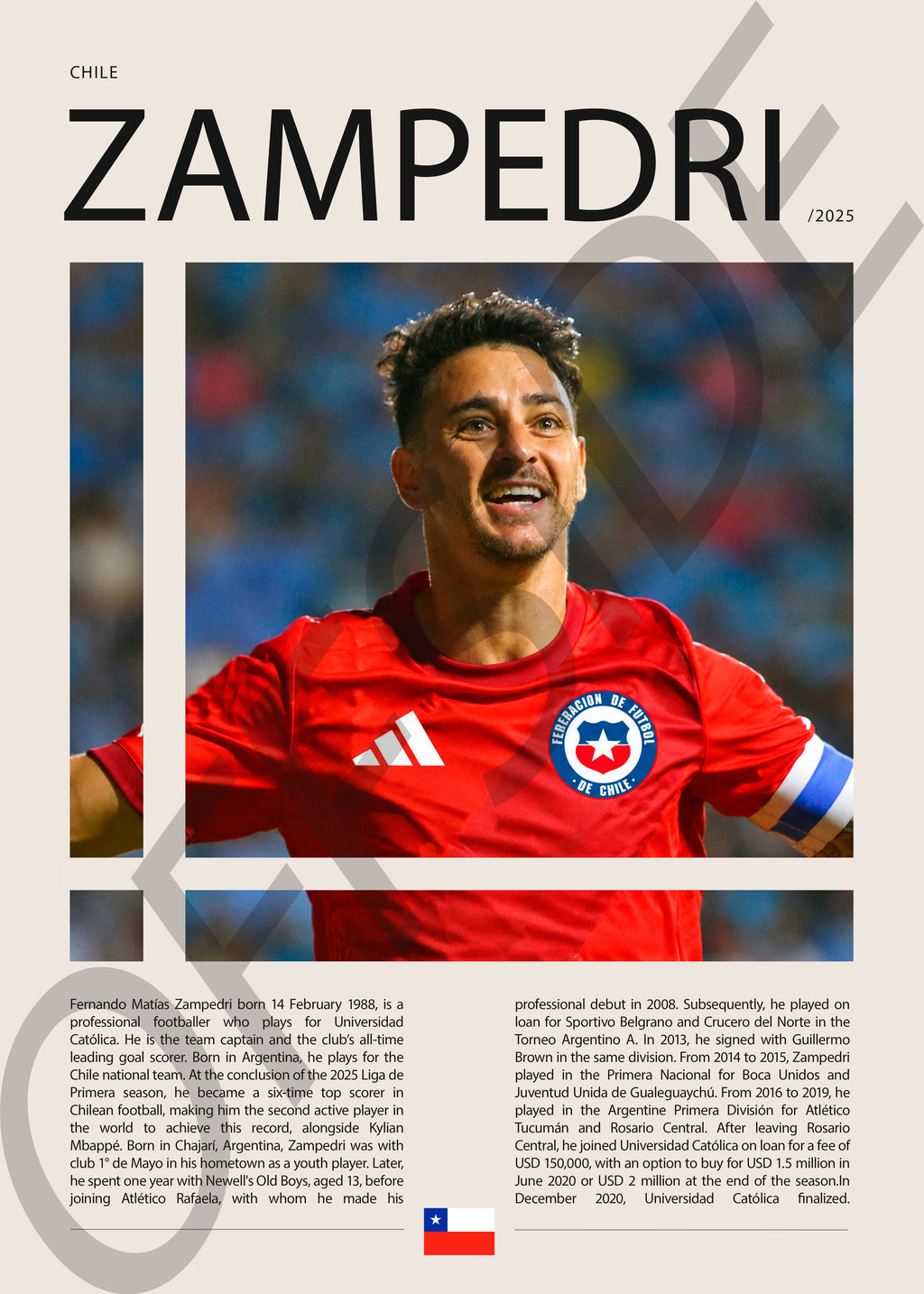 Fernando Zampedri "El Toro" en Chile Clasificatorias 2025