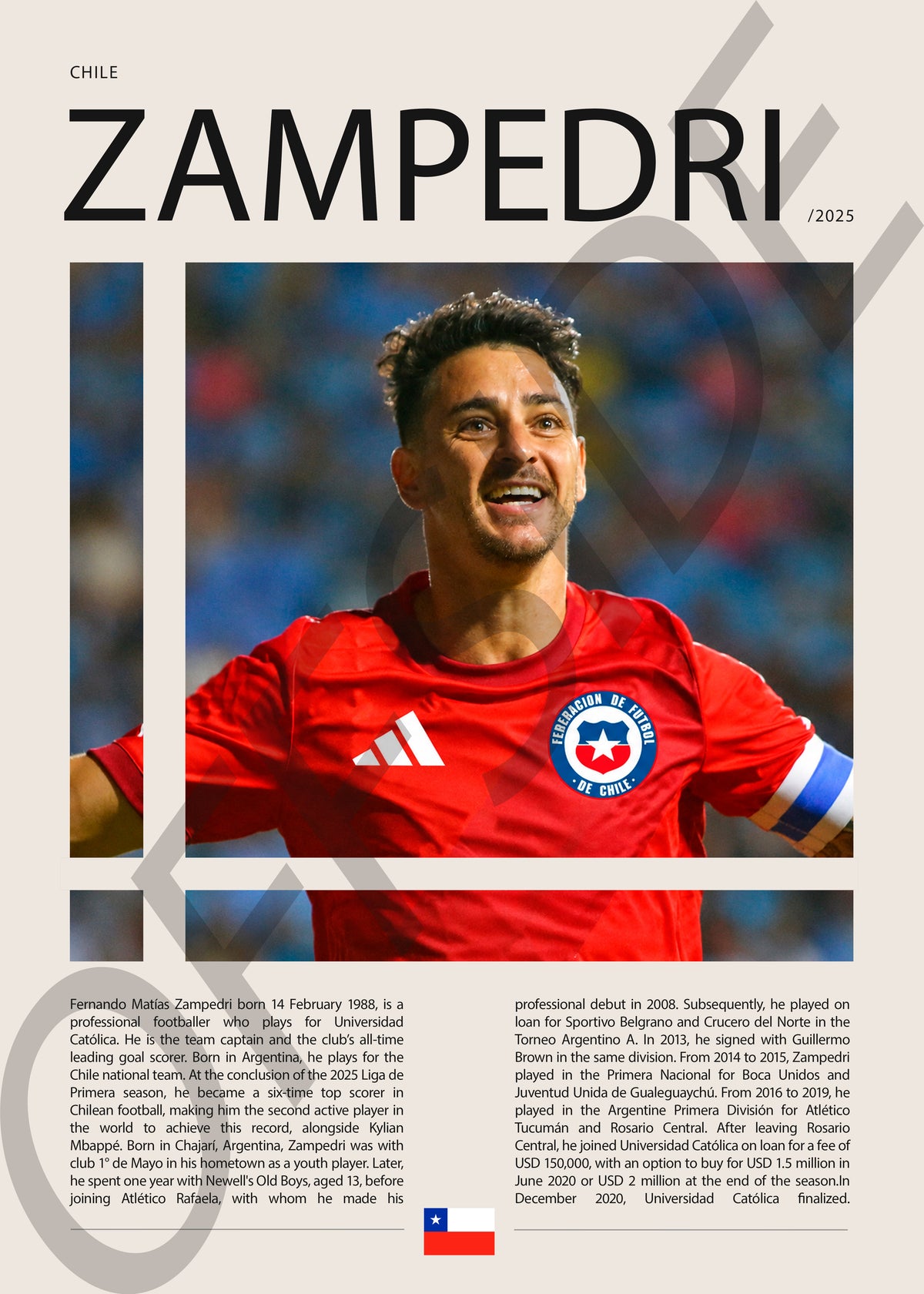 Fernando Zampedri "El Toro" en Chile Clasificatorias 2025