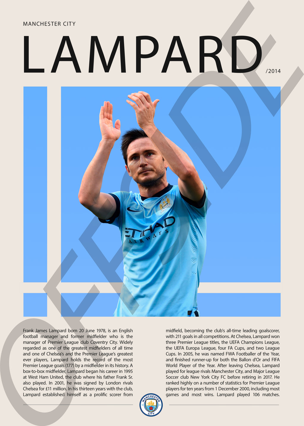 Frank Lampard "Frankie" en Manchester City Temporada 2014