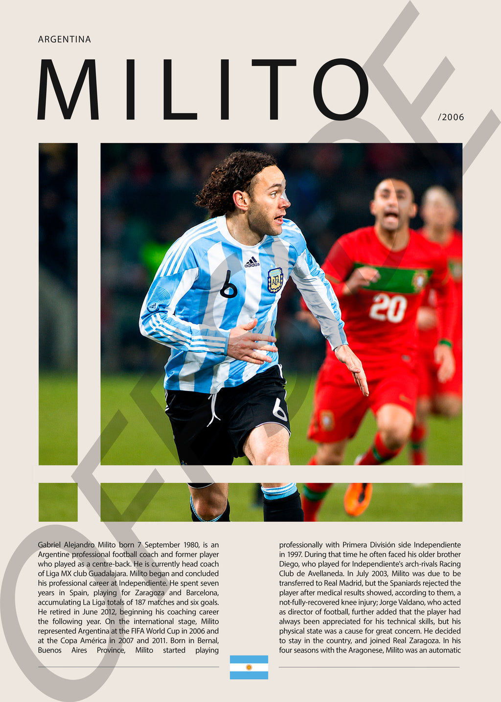 Gabriel Milito "Gaby" en Argentina Clasificatorias 2006