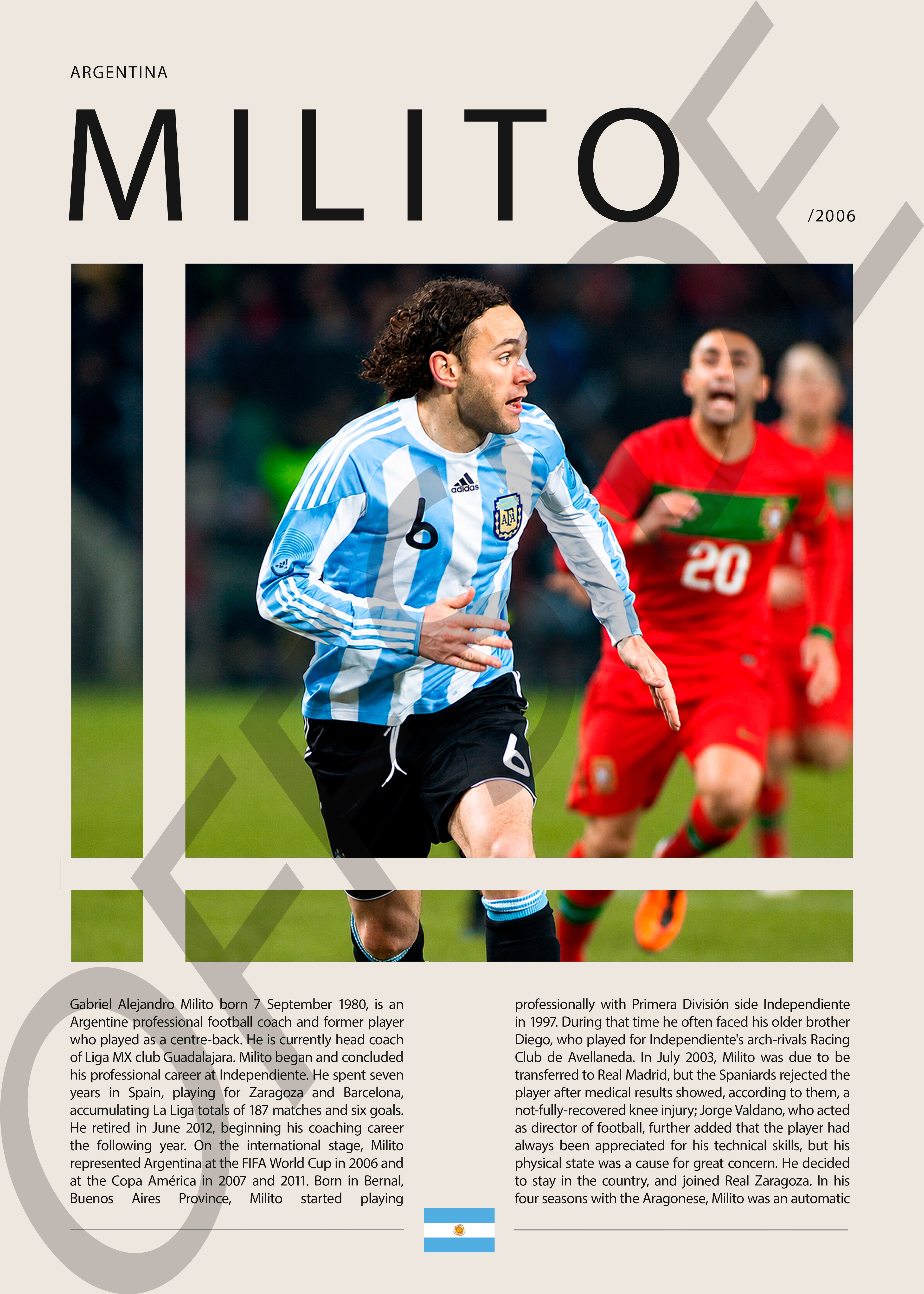 Gabriel Milito "Gaby" en Argentina Clasificatorias 2006