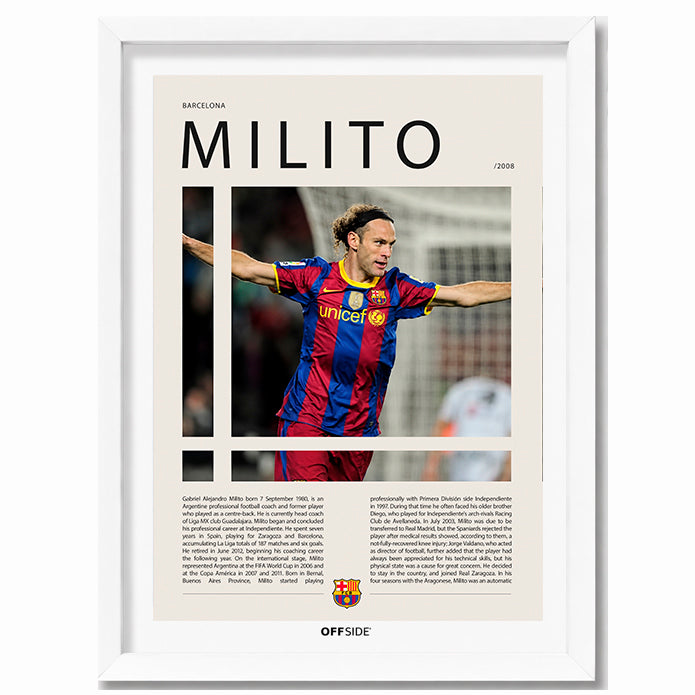 Gabriel Milito "Gaby" en Barcelona Temporada 2008