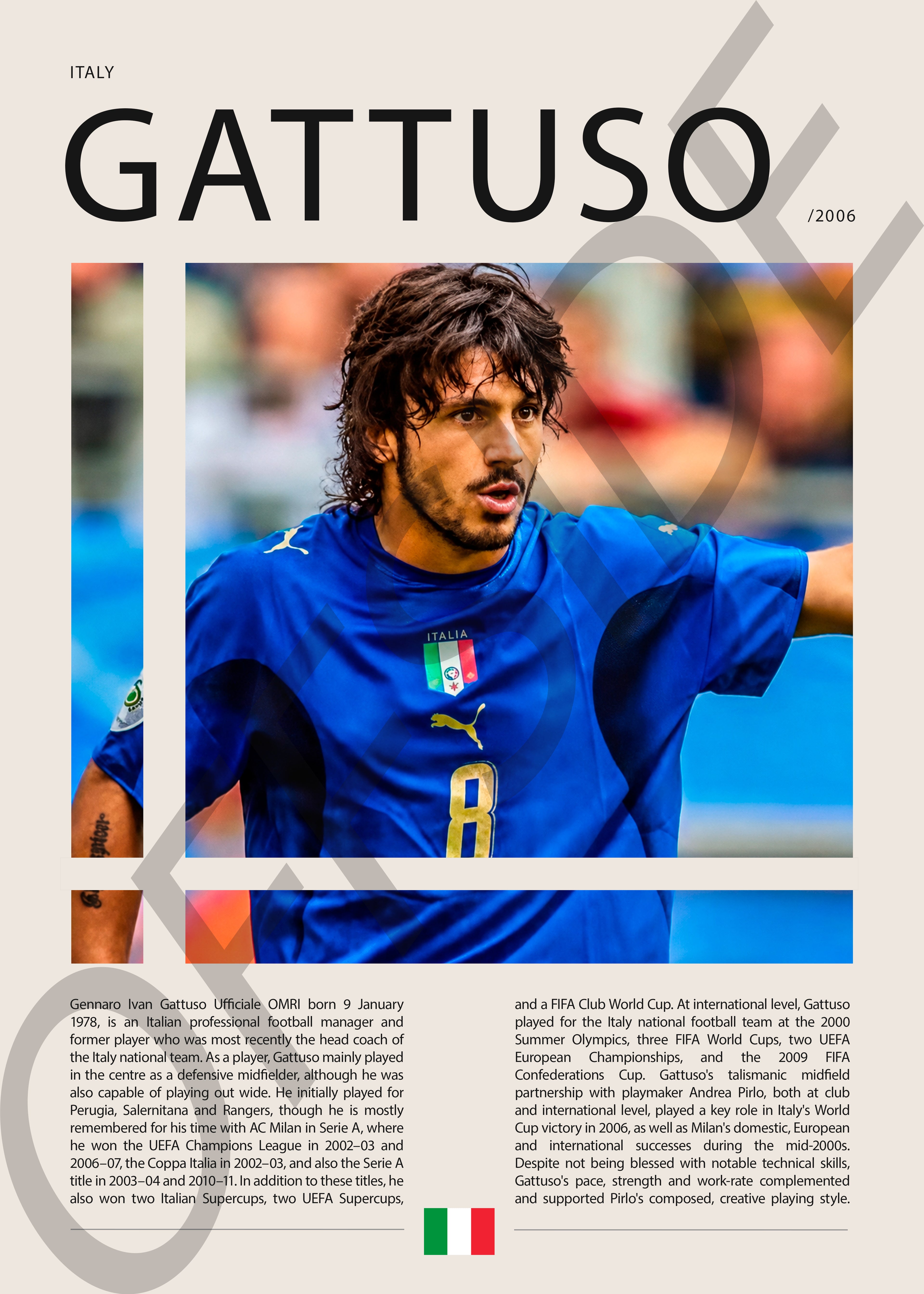 Gennaro Gatusso "Rino" en Italia Clasificatorias 2006