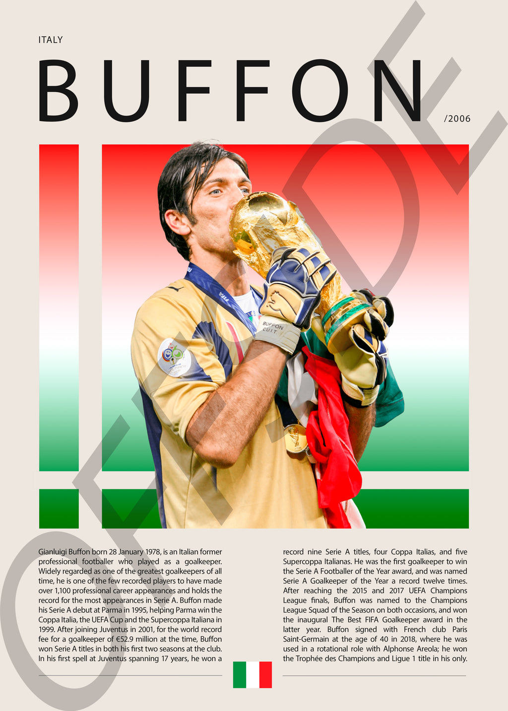 Gianluigi Buffon "Gigi" en Italia Clasificatorias 2006