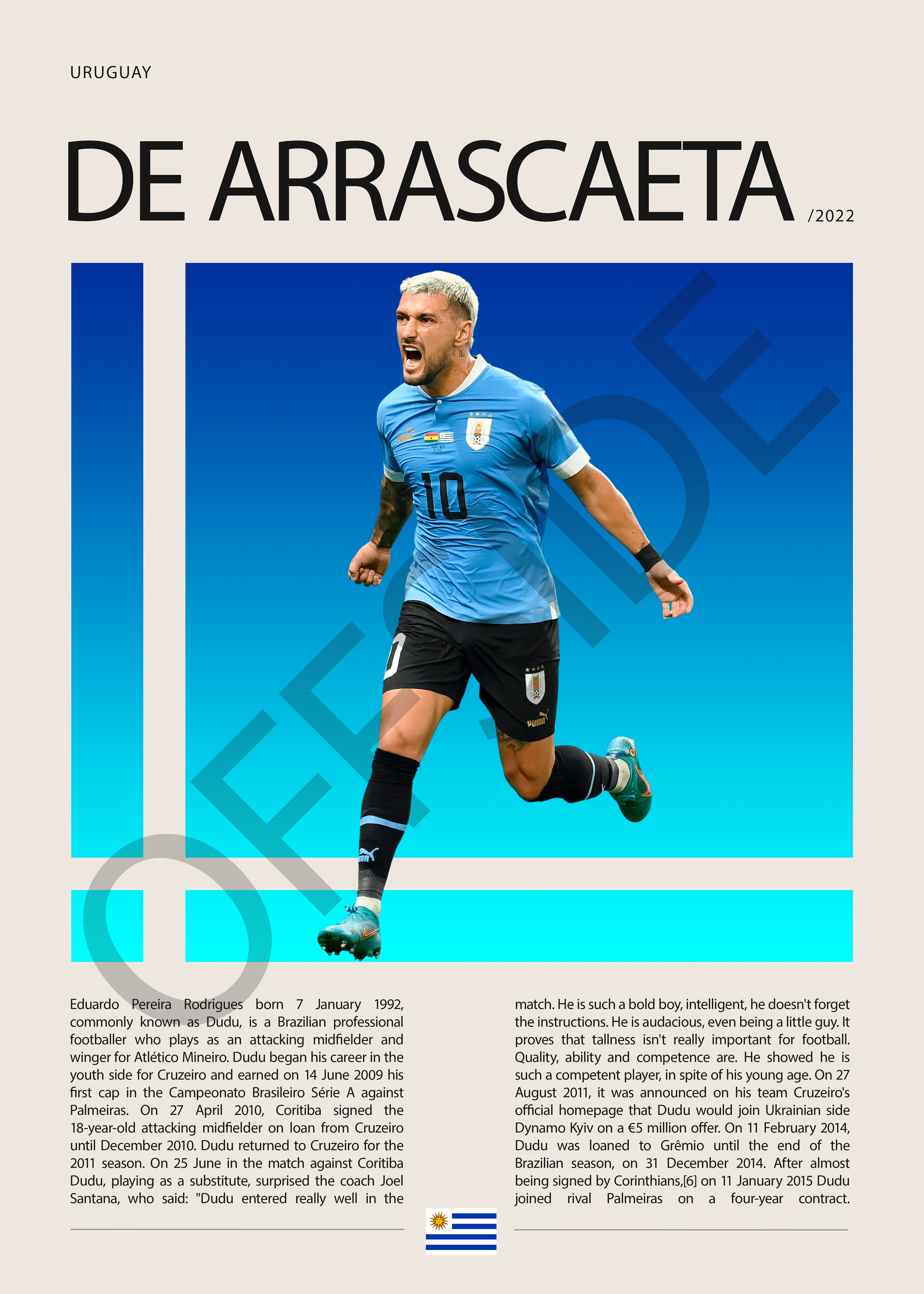 Giorgian de Arrascaeta "Cocho" en Uruguay Clasificatorias 2022