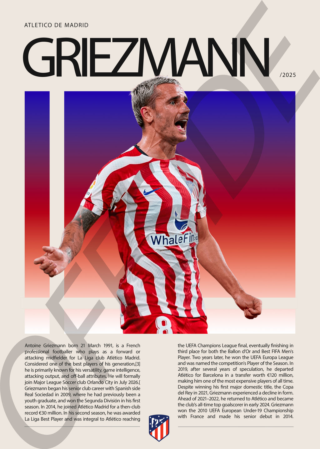 Antoine Griezmann "El Principito" en Atletico de Madrid Temporada 2025