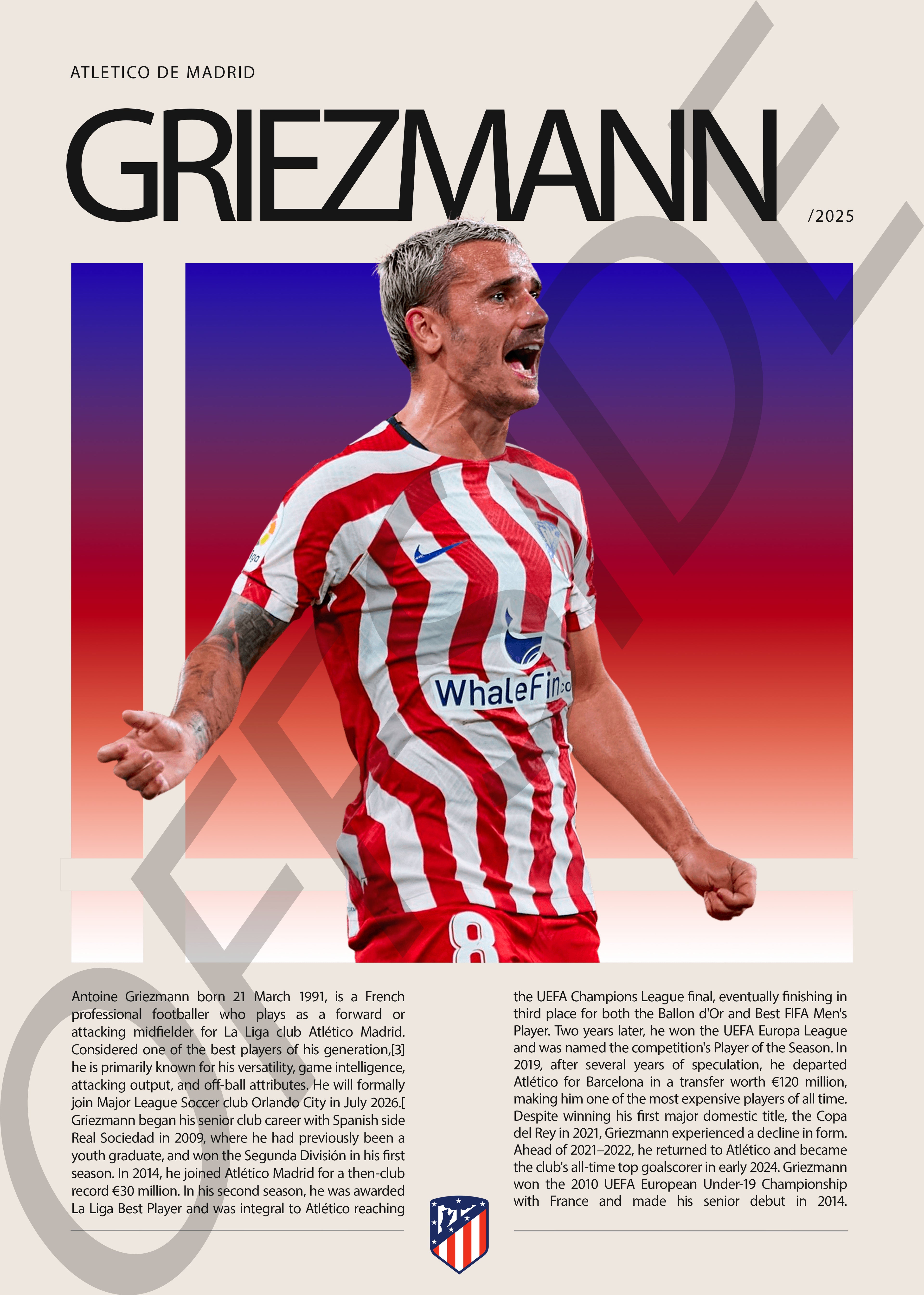 Antoine Griezmann "El Principito" en Atletico de Madrid Temporada 2025