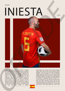 Andres Iniesta "El Cerebro" en España Clasificatorias 2020