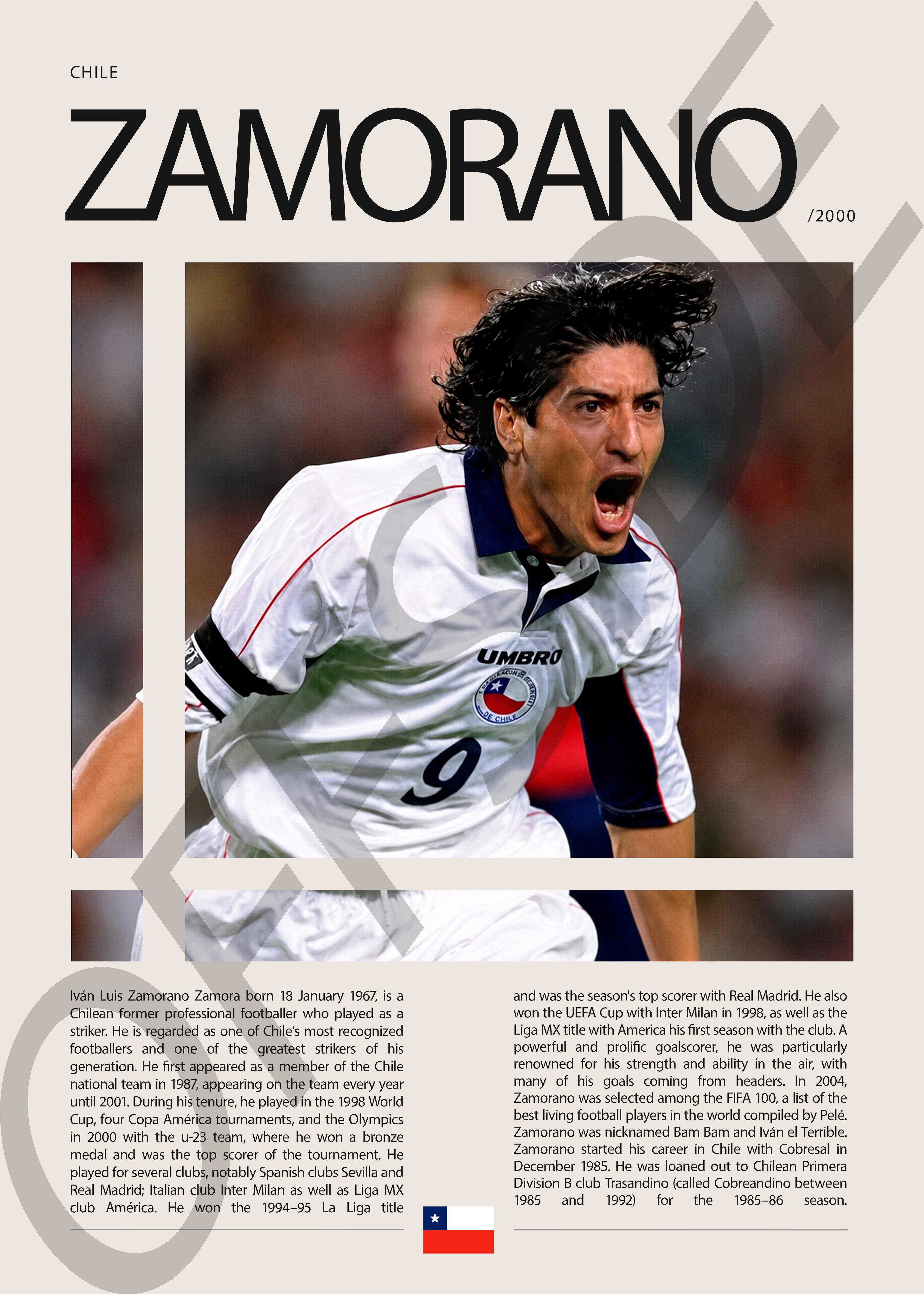 Ivan Zamorano "Bam Bam" en Chile Clasificatorias 2000