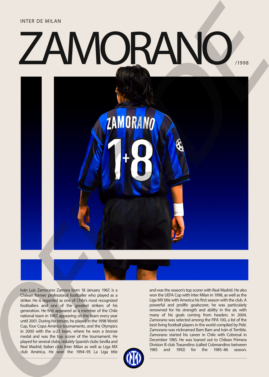 Ivan Zamorano "Bam Bam" en Inter de Milan Temporada 1998