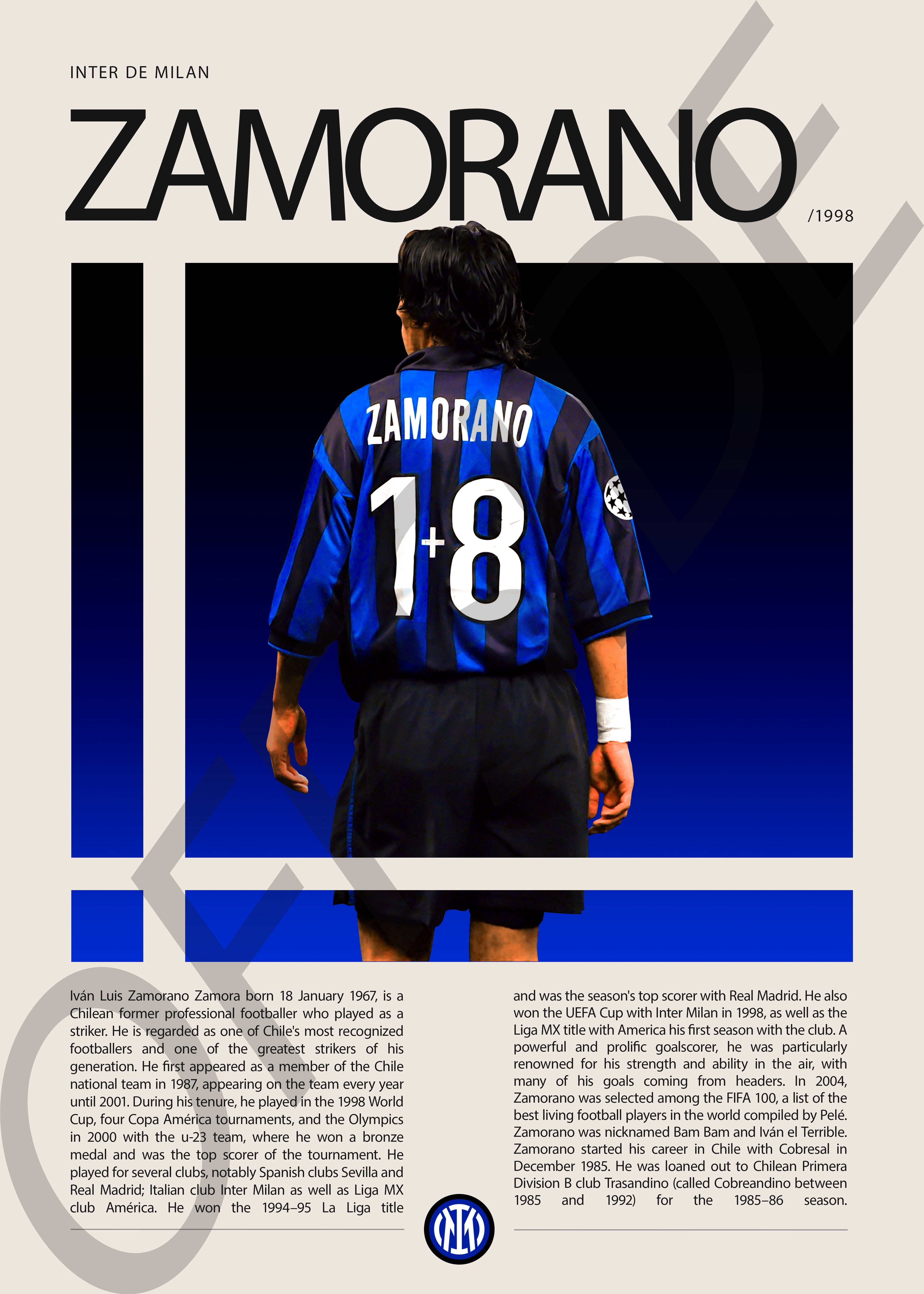 Ivan Zamorano "Bam Bam" en Inter de Milan Temporada 1998