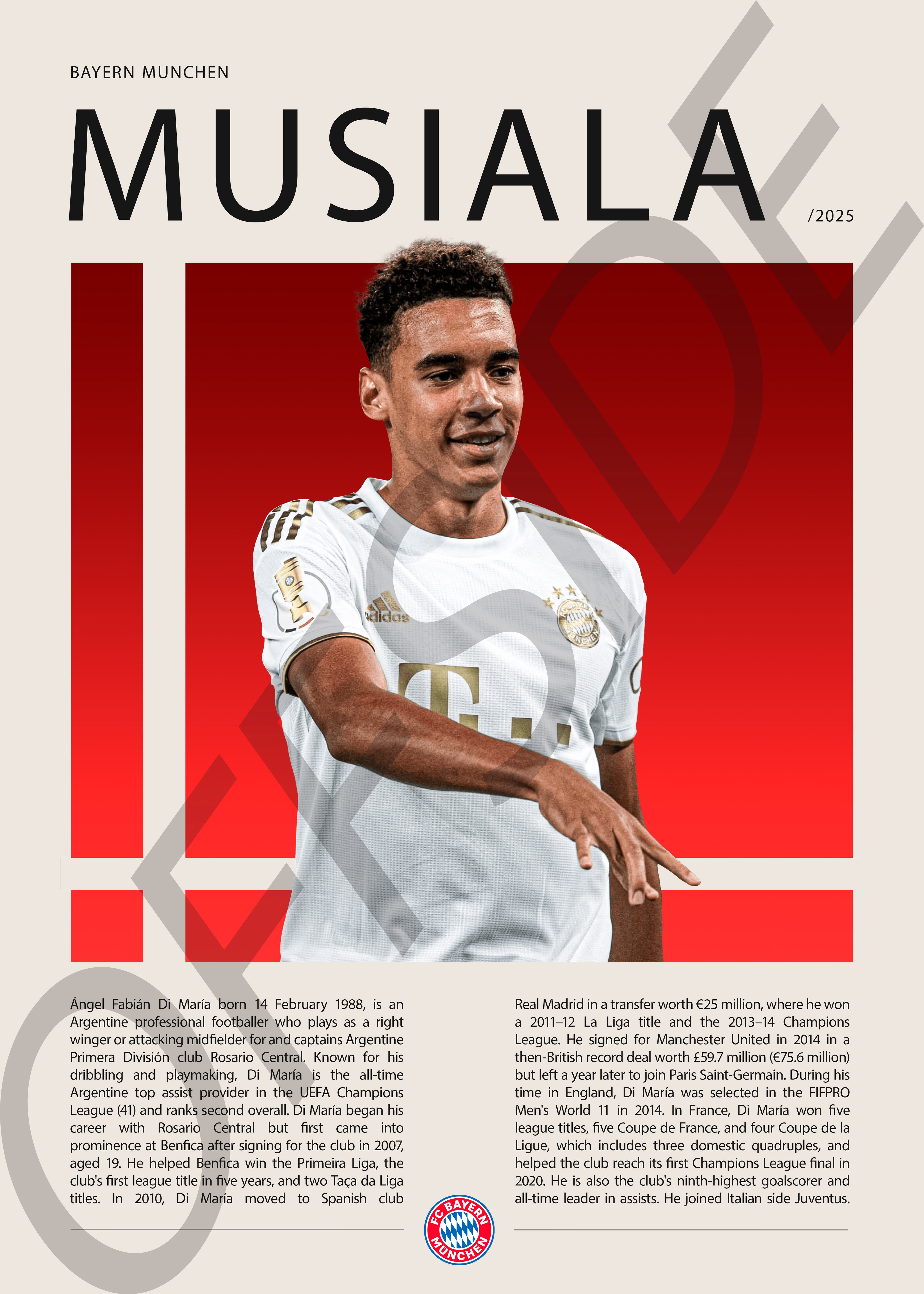 Jamal Musiala "Musiala" en Bayern Munich Temporada 2025