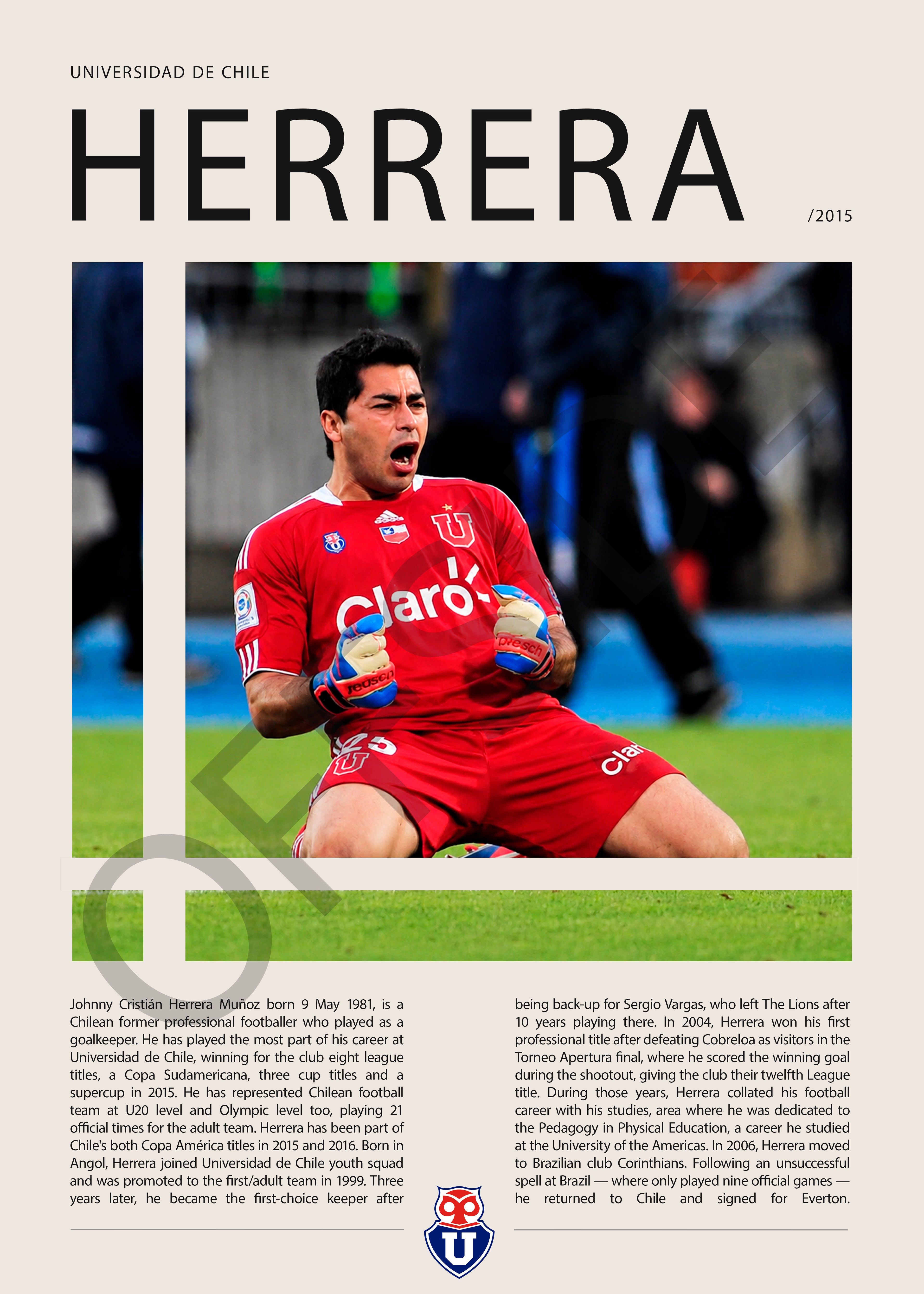 Johnny Herrera "Samurai Azul" en U. de Chile Temporada 2015