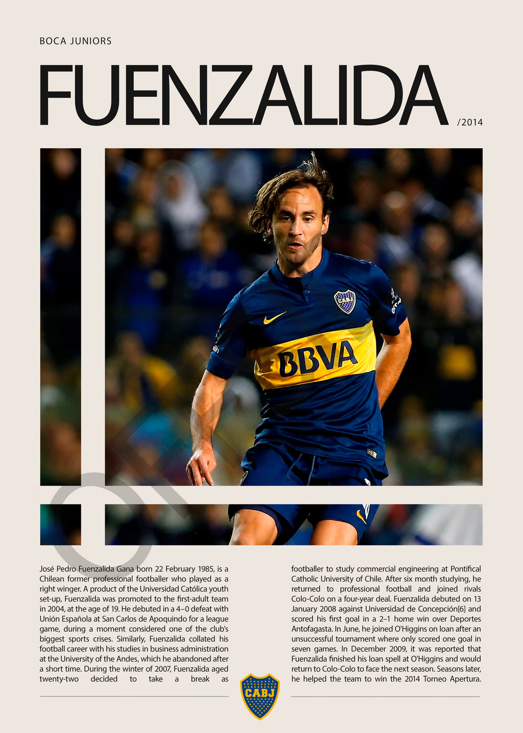 Jose Pedro Fuenzalida "Chapa" en Boca Junior Temporada 2014