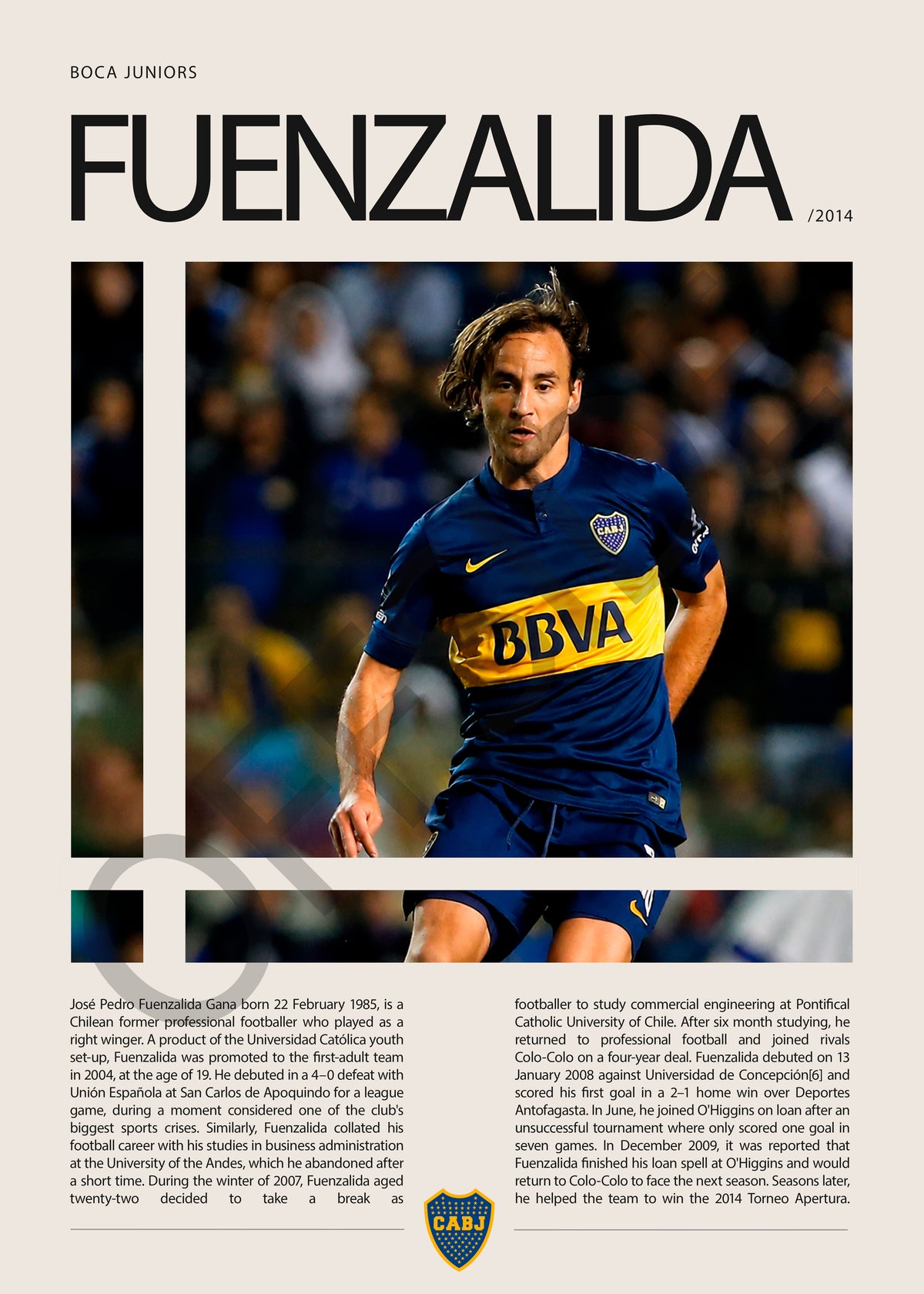 Jose Pedro Fuenzalida "Chapa" en Boca Junior Temporada 2014