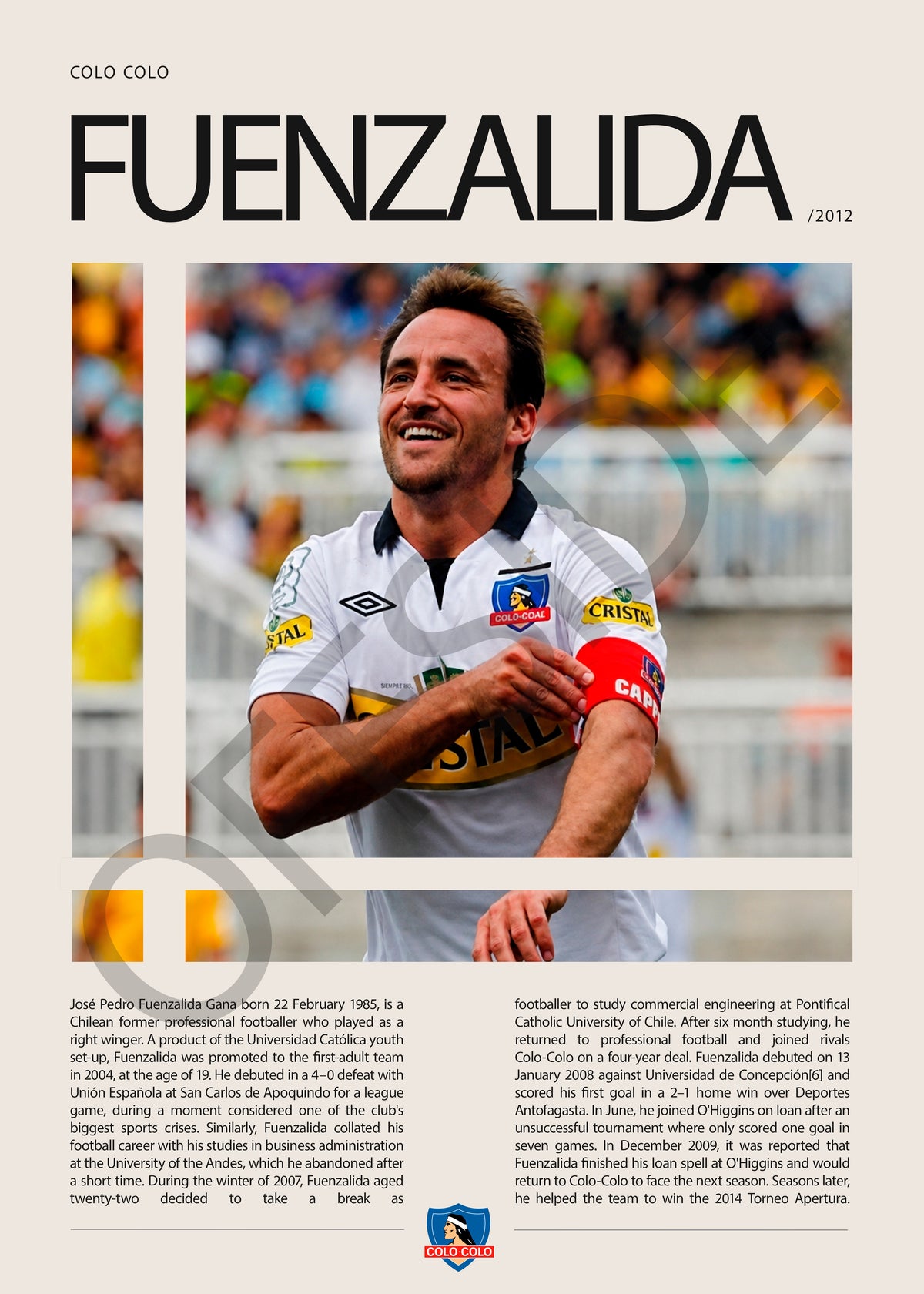 Jose Pedro Fuenzalida "Chapa" en Colo Colo Temporada 2012