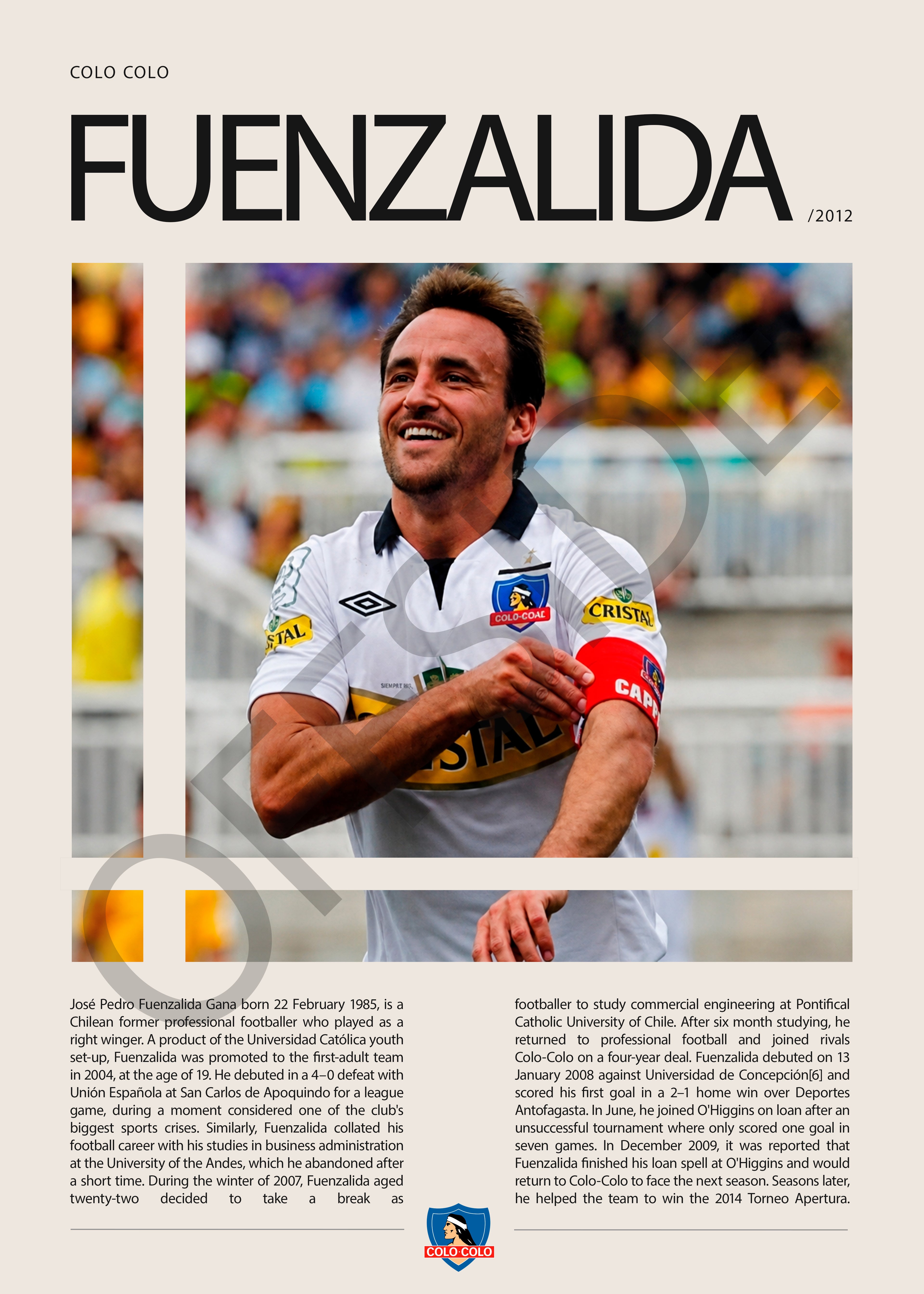Jose Pedro Fuenzalida "Chapa" en Colo Colo Temporada 2012
