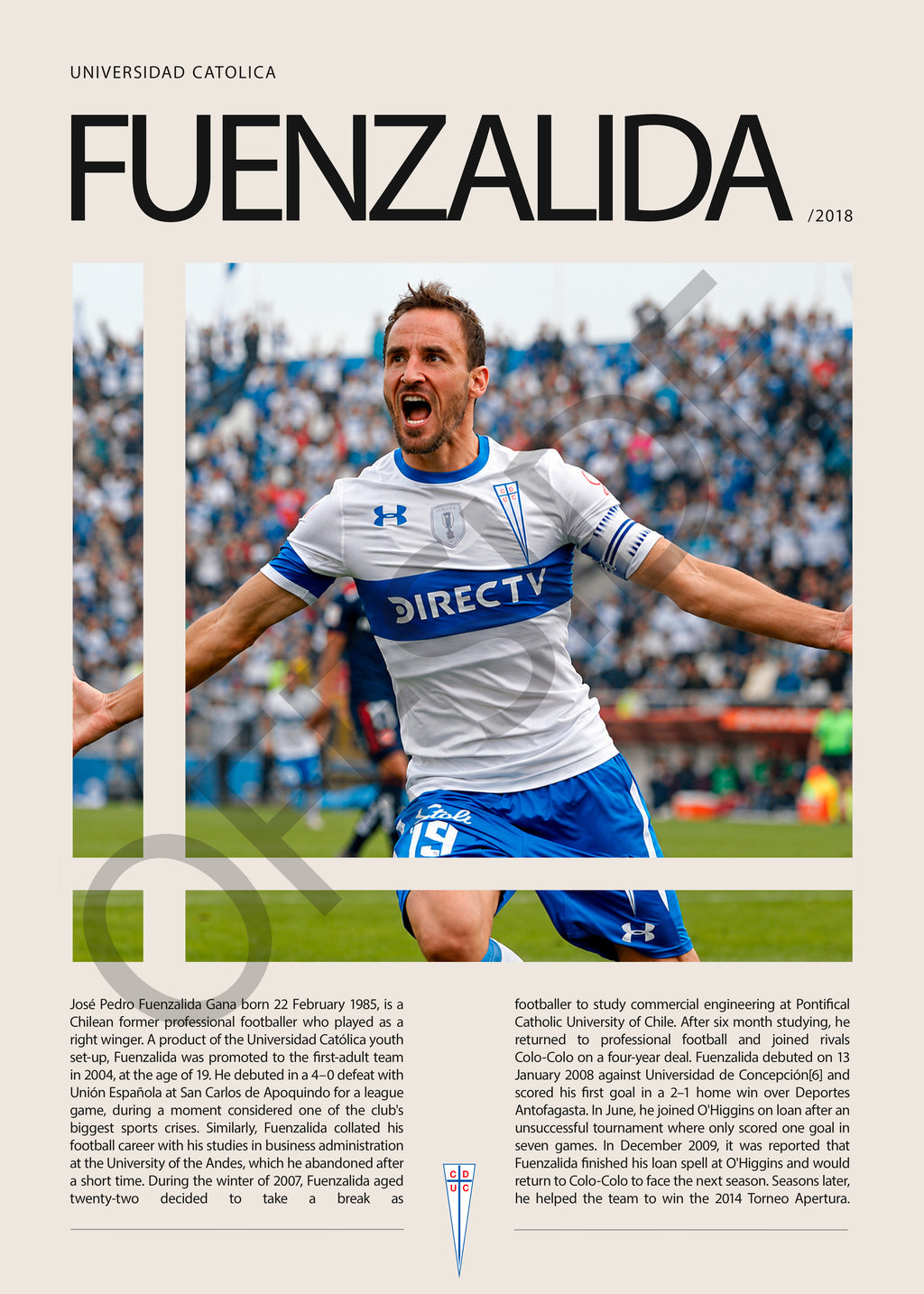 Jose Pedro Fuenzalida "Chapa" en U. Catolica Temporada 2018